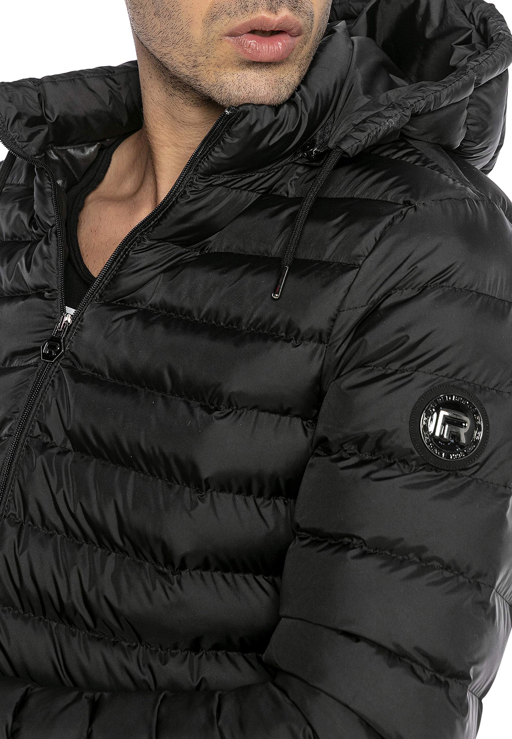 redbridge-lightweight-bubble-bomberjacke-herren-steppjacke-schwarz image 2