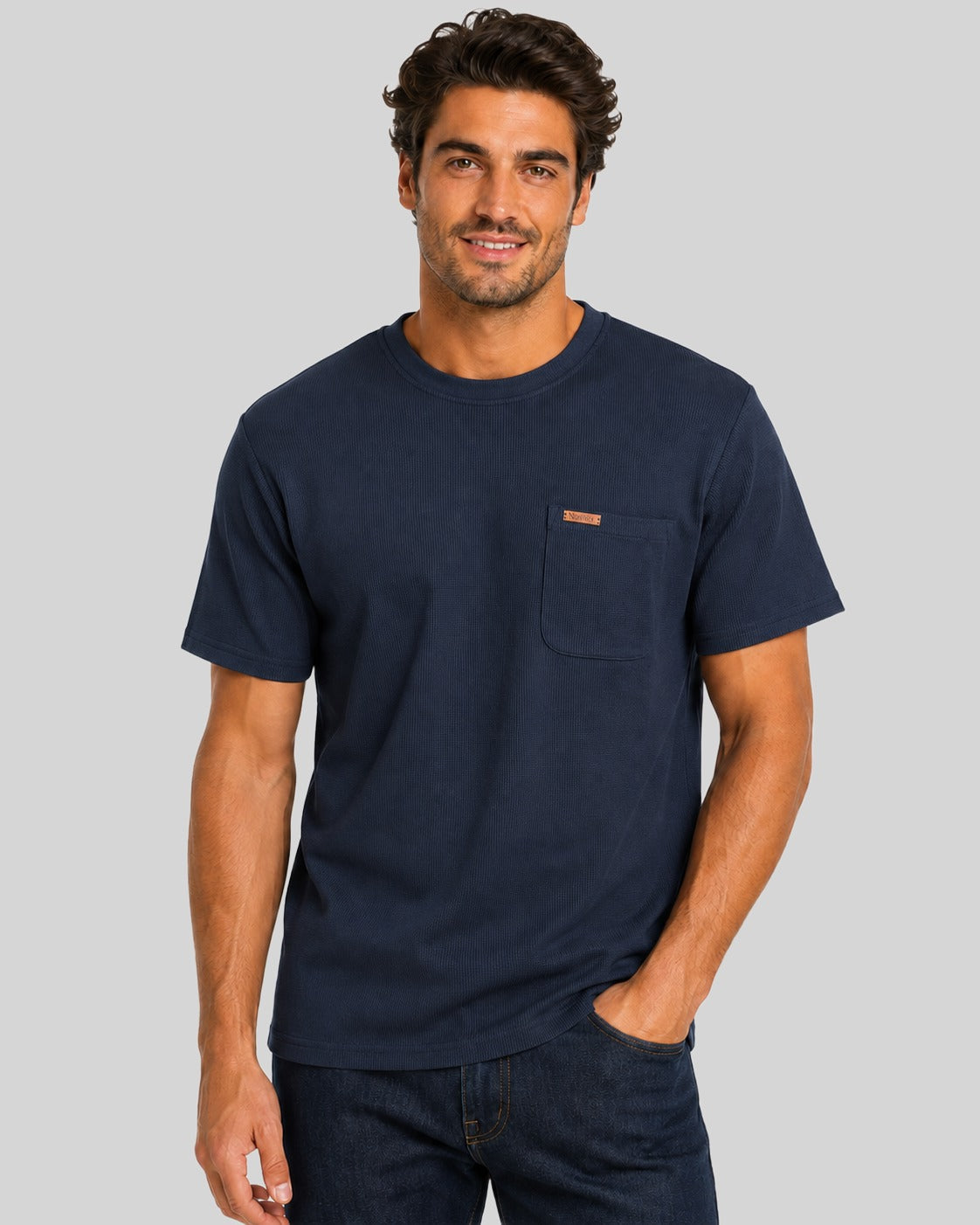 geographical-norway-jalafel-t-shirt-herren-marine-brusttasche image 6