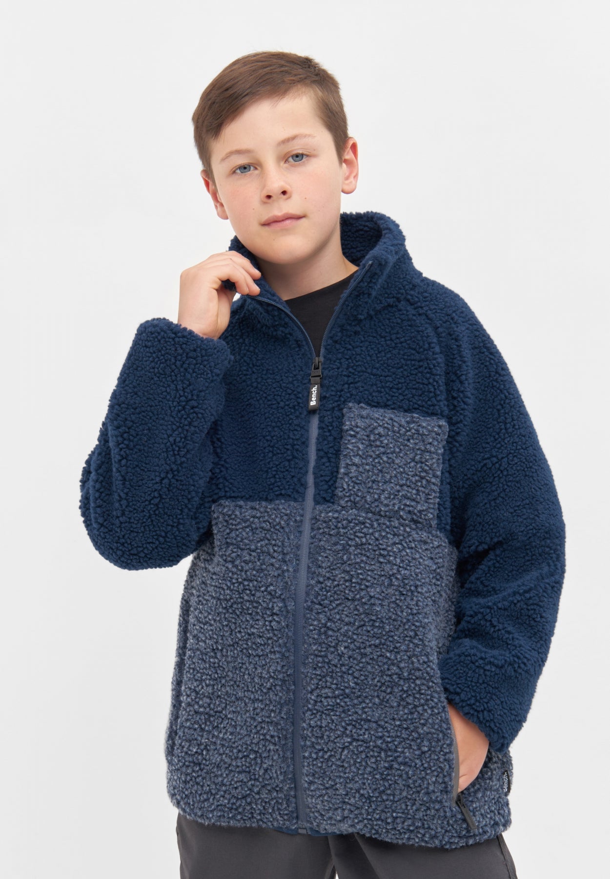 bench-pepito-b-sherpa-fleecejacke-jungen-schwarz-fleece image 6