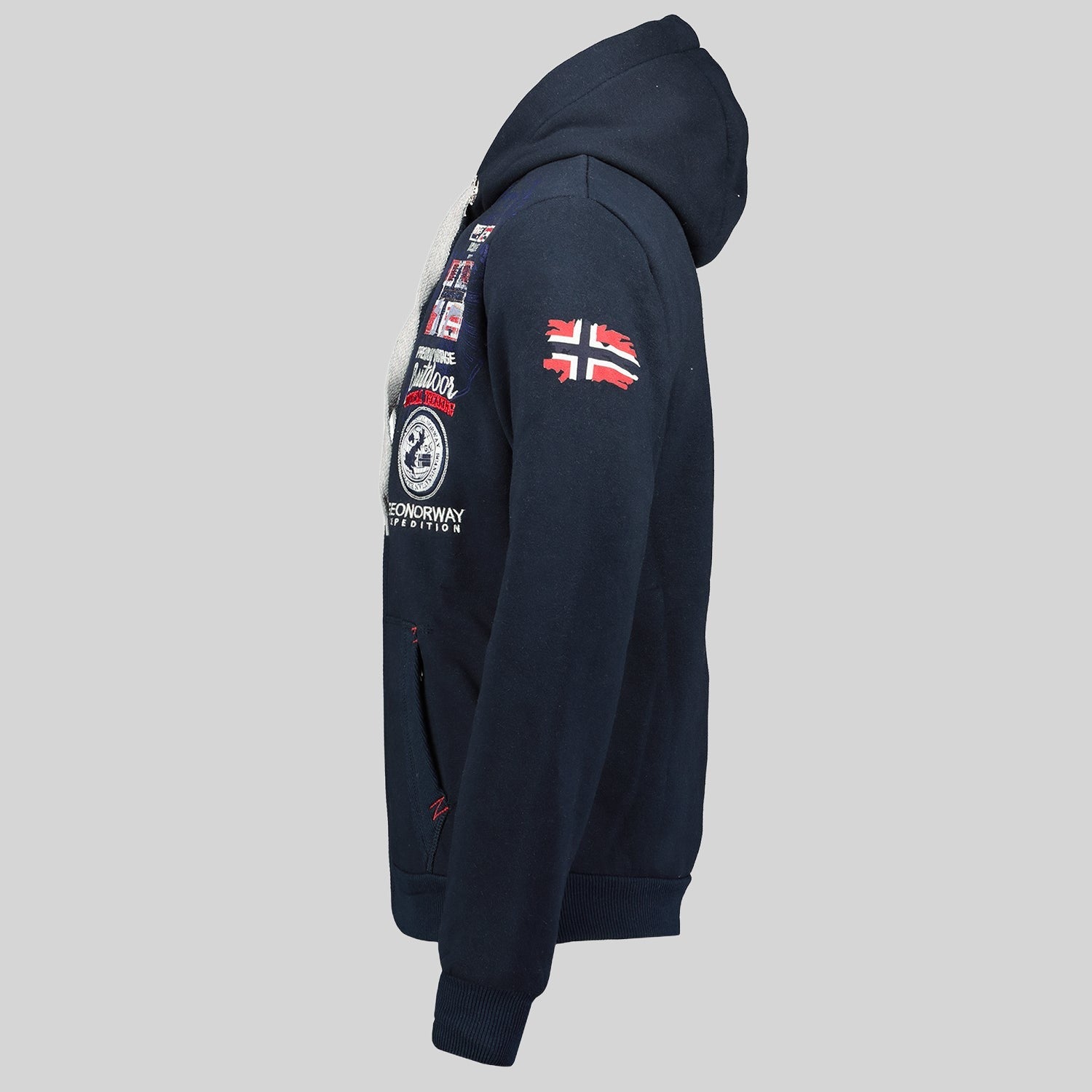 geographical-norway-gotham-herren-hoodie-half-zip-kapuzenpullover image 7