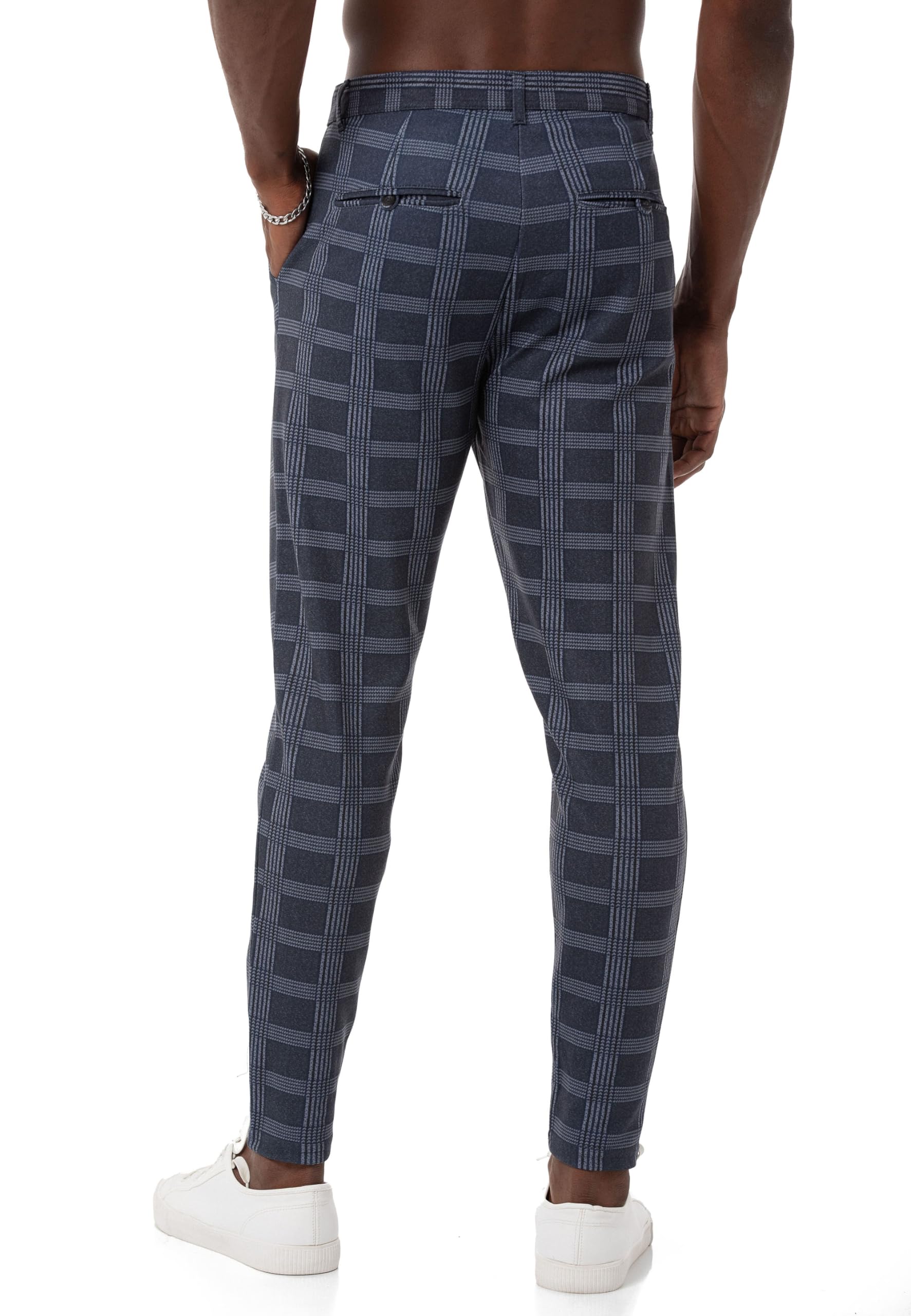 redbridge-chino-hose-herren-kariert-jogg-pants-gr-l image 4