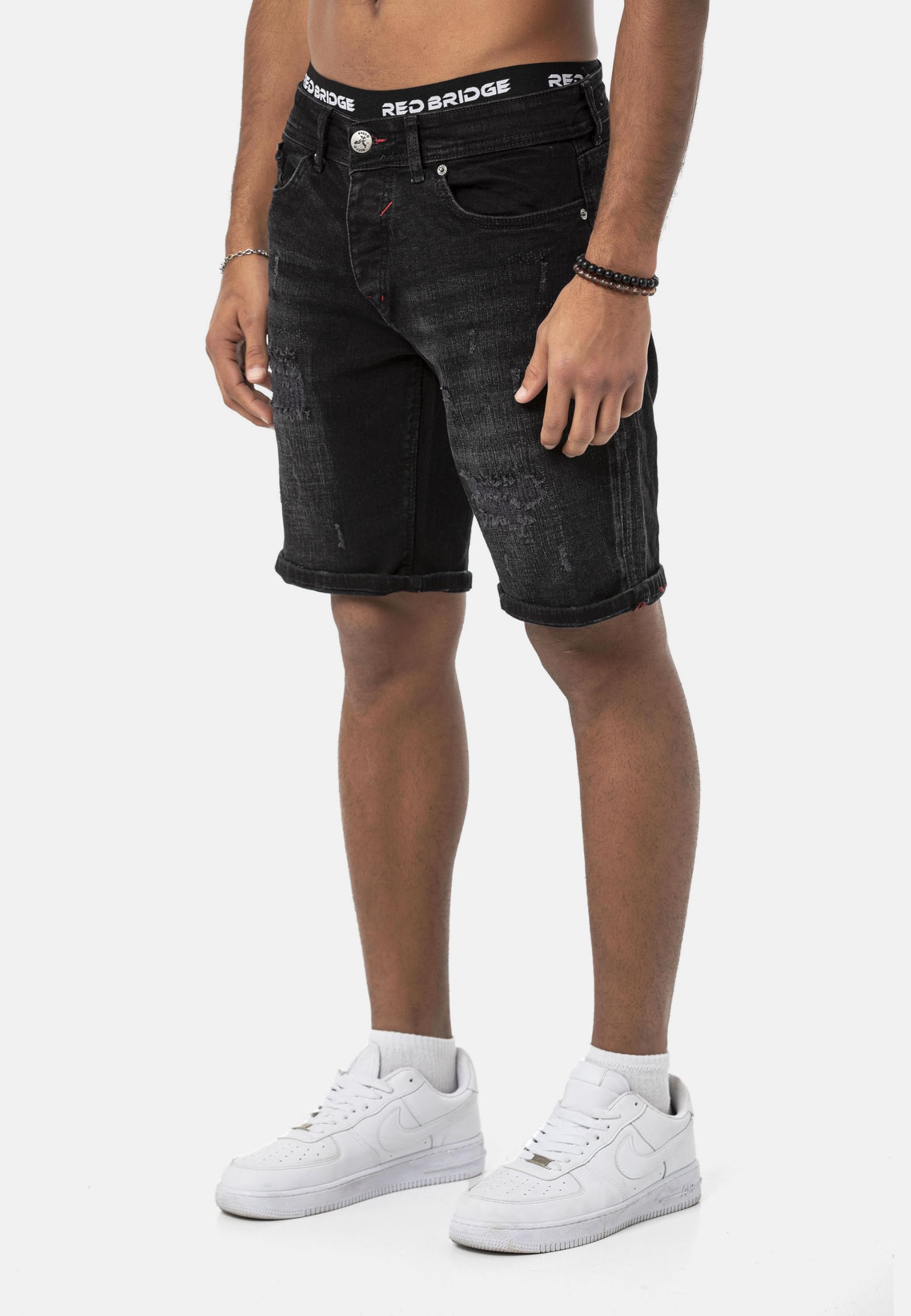 redbridge-m4897-jeans-shorts-herren-blau-destroyed-stretch image 2