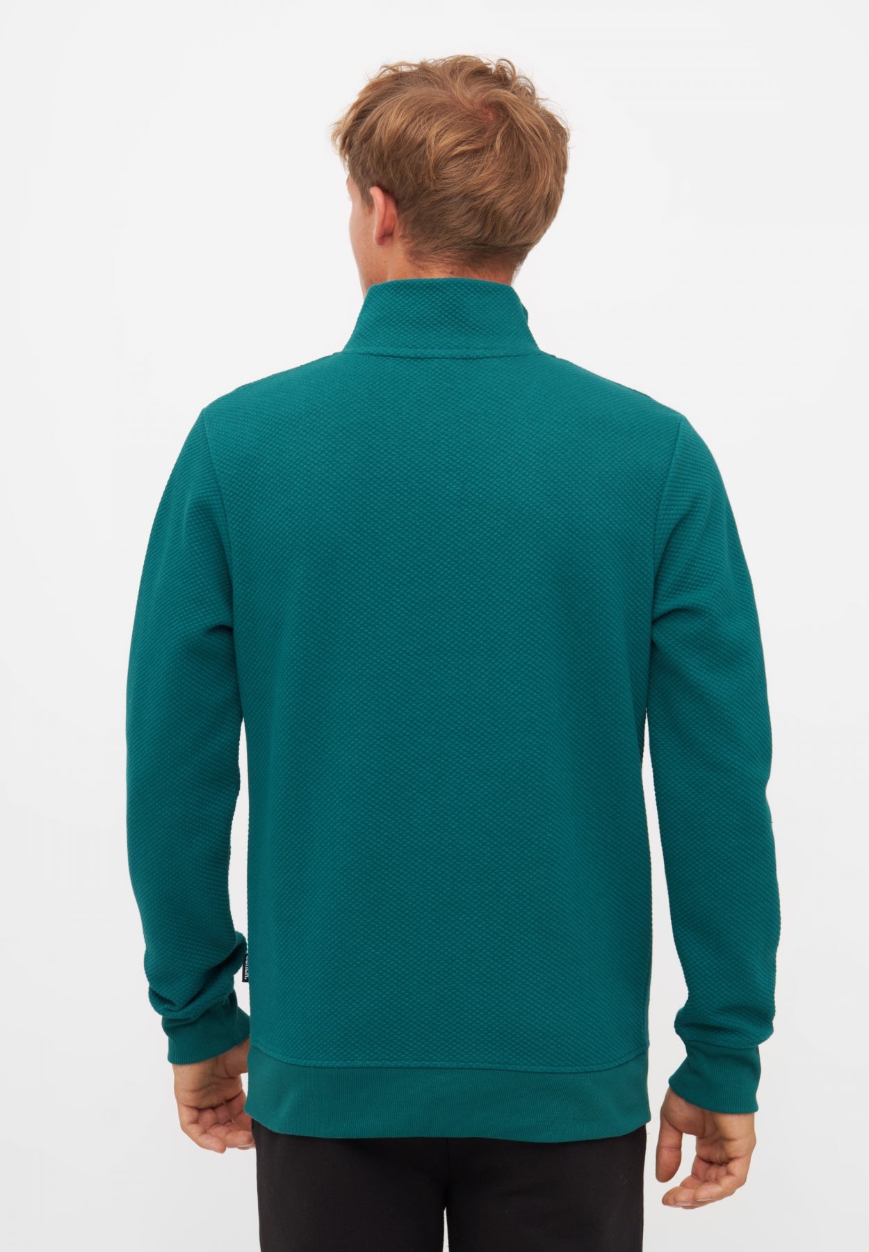 bench-heber-herren-sweatshirt-grau-stepp-knopfleiste image 7