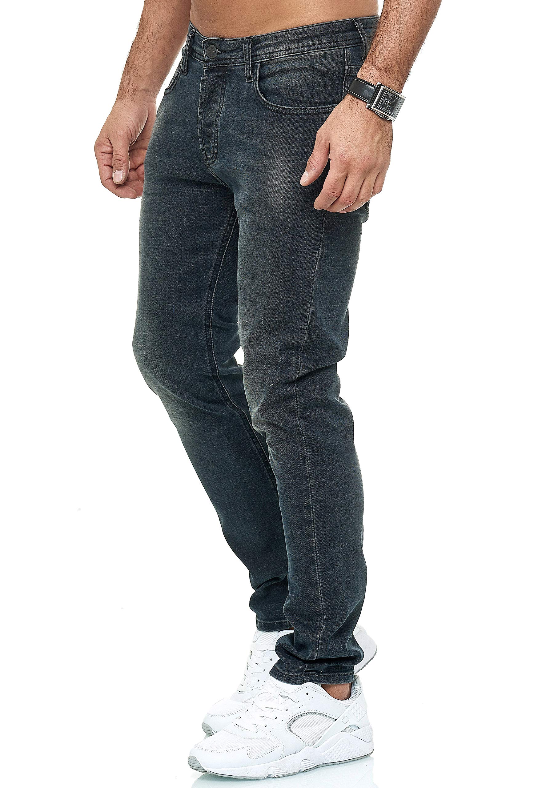 redbridge-jeans-regular-slim-fit-herren-denim-hose-blau-stretch image 2