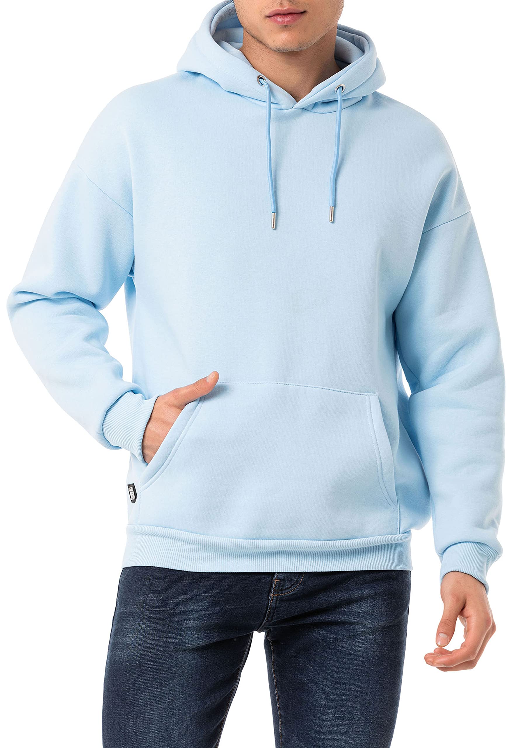 redbridge-pullover-basic-hoodie-kapuzenpullover-schwarz-baumwolle image 7