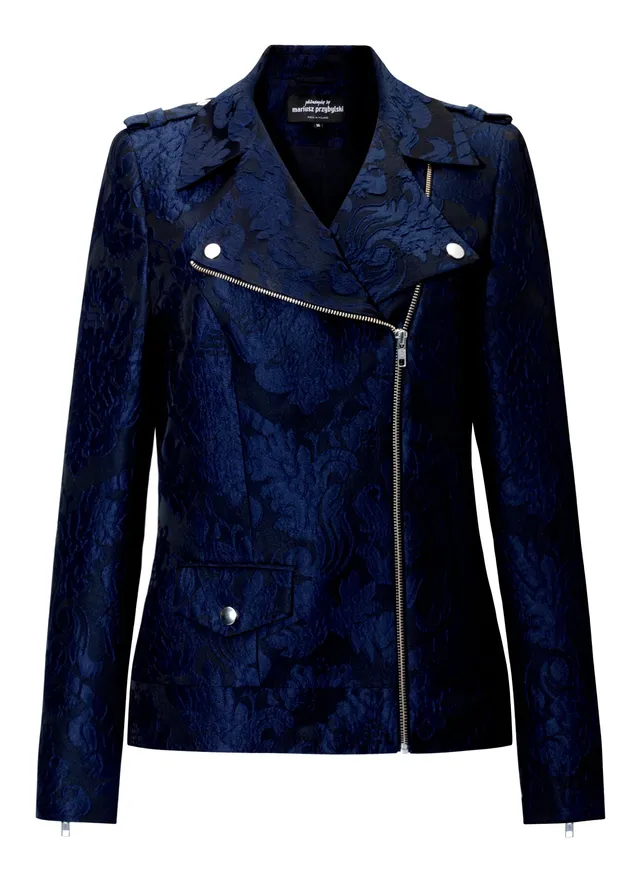mariusz-przybylski-kurtki-jacquard-bikerjacke-ramoneska image 1