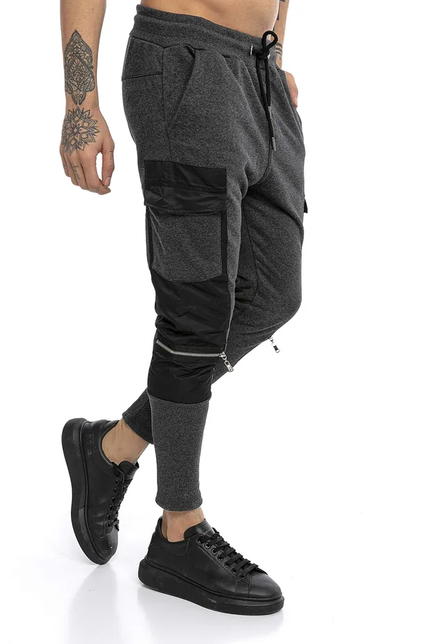 redbridge-hosen-cargo-jogger-black-pocket-sweatpants image 1