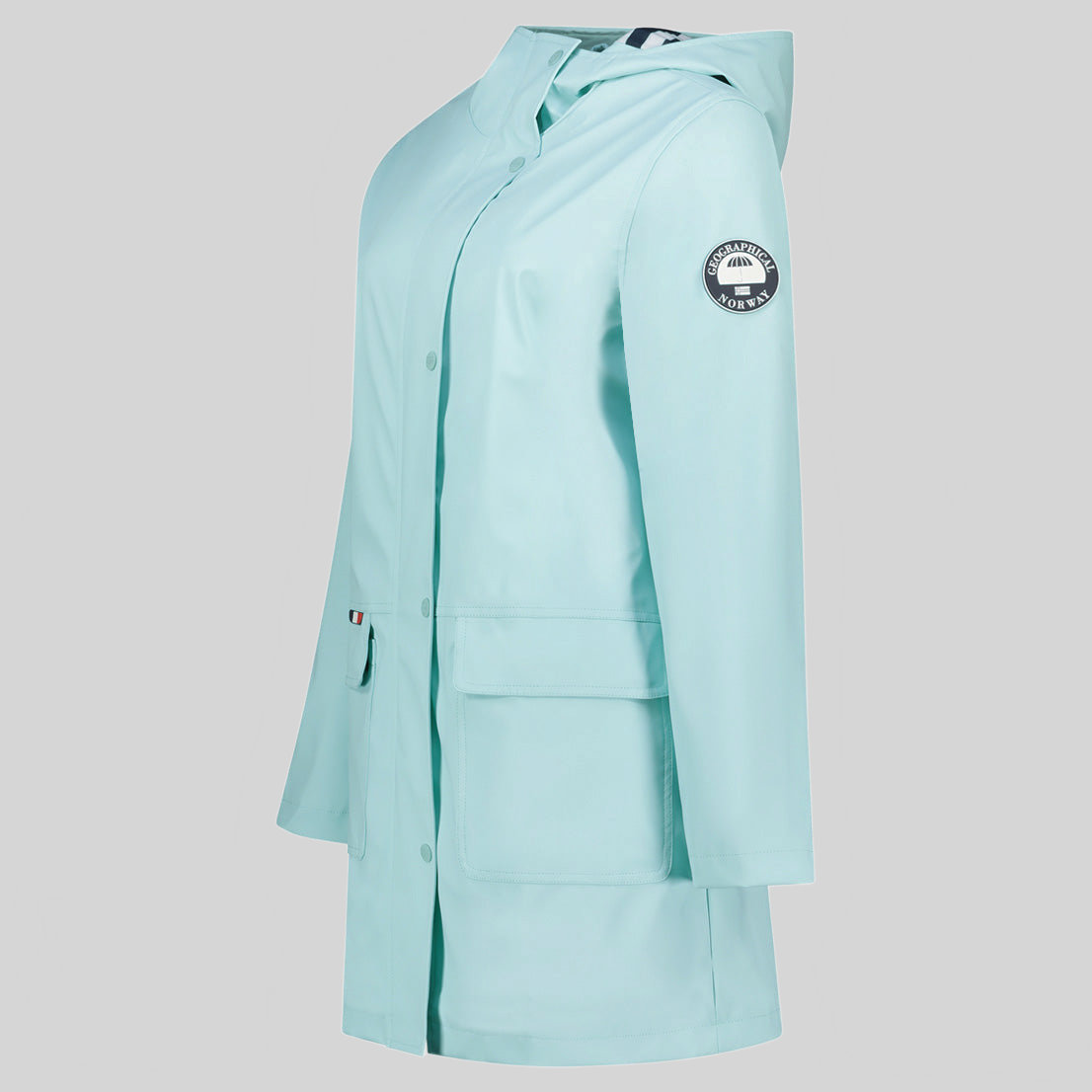 geographical-norway-curieuse-damen-regenjacke-beige-mit-kapuze image 4