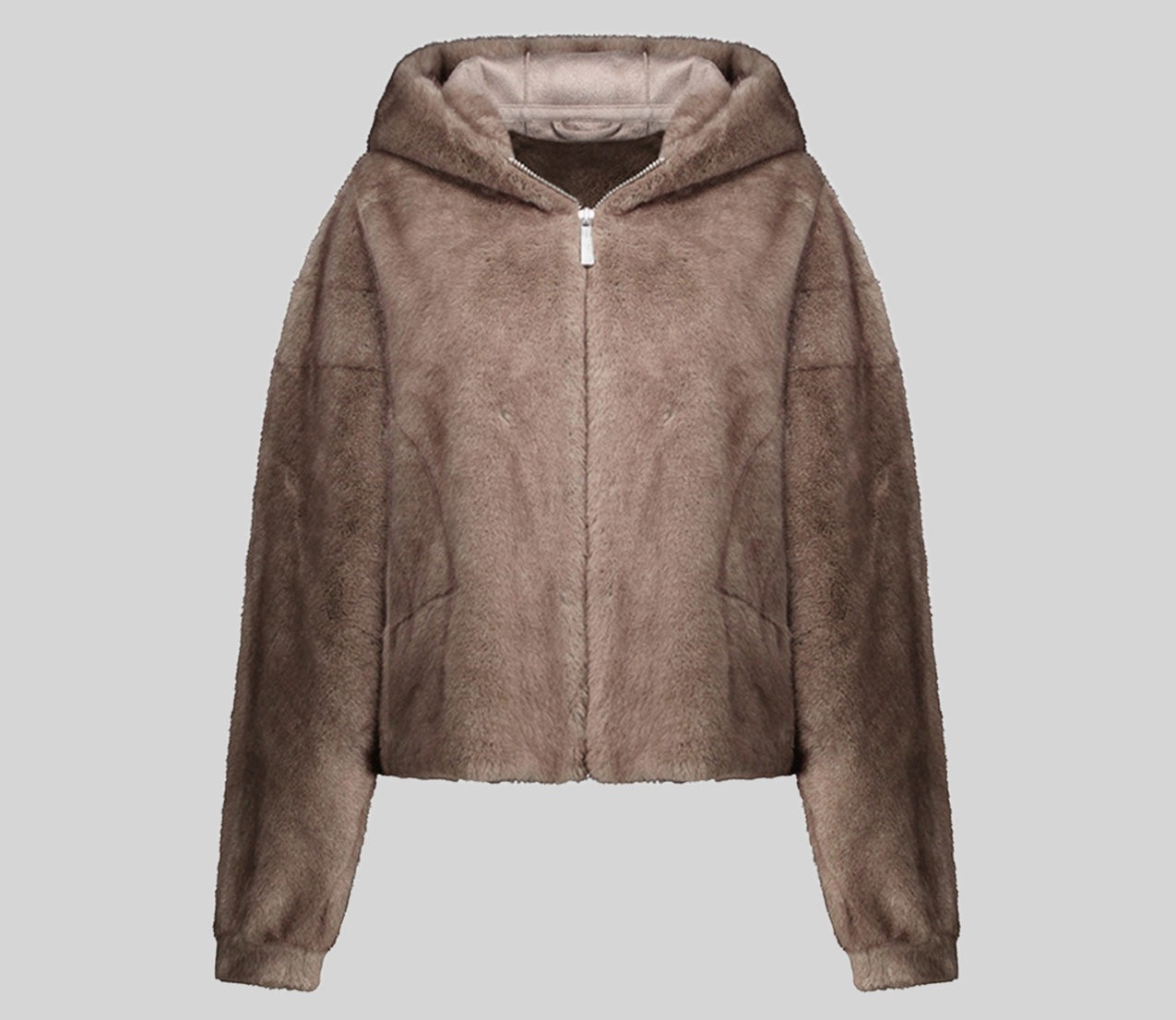 geographical-norway-dadani-damen-fleecejacke-taupe-mit-kapuze image 3