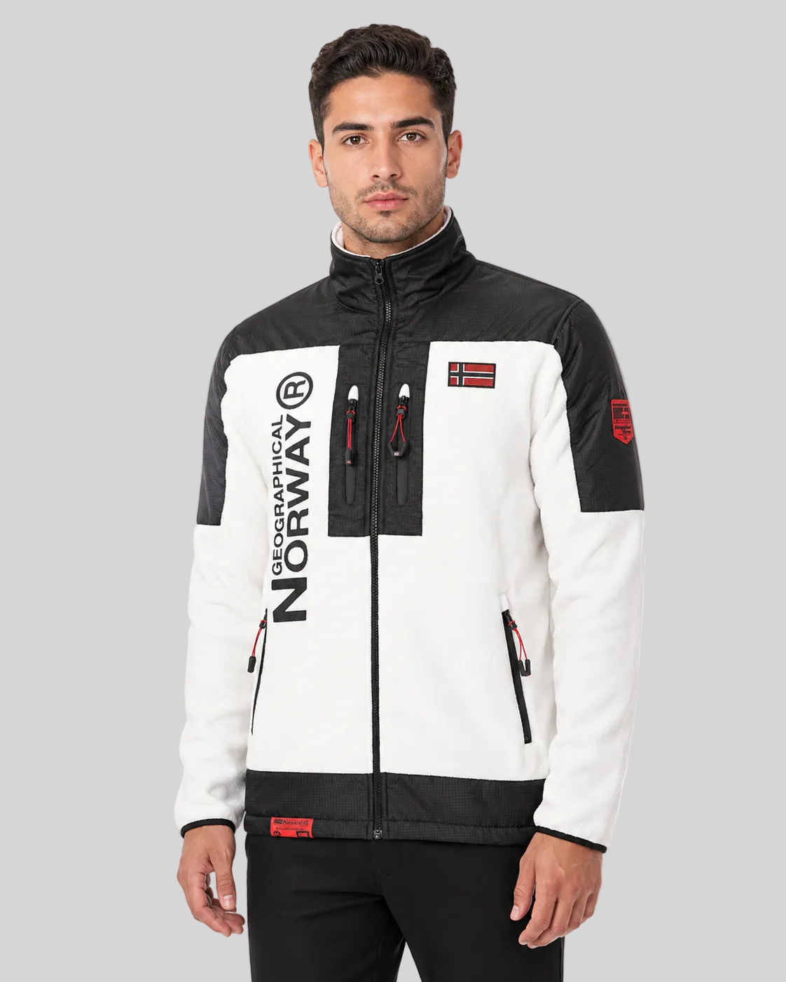 geographical-norway-tulene-fleecejacke-herren-kaki-warm image 1