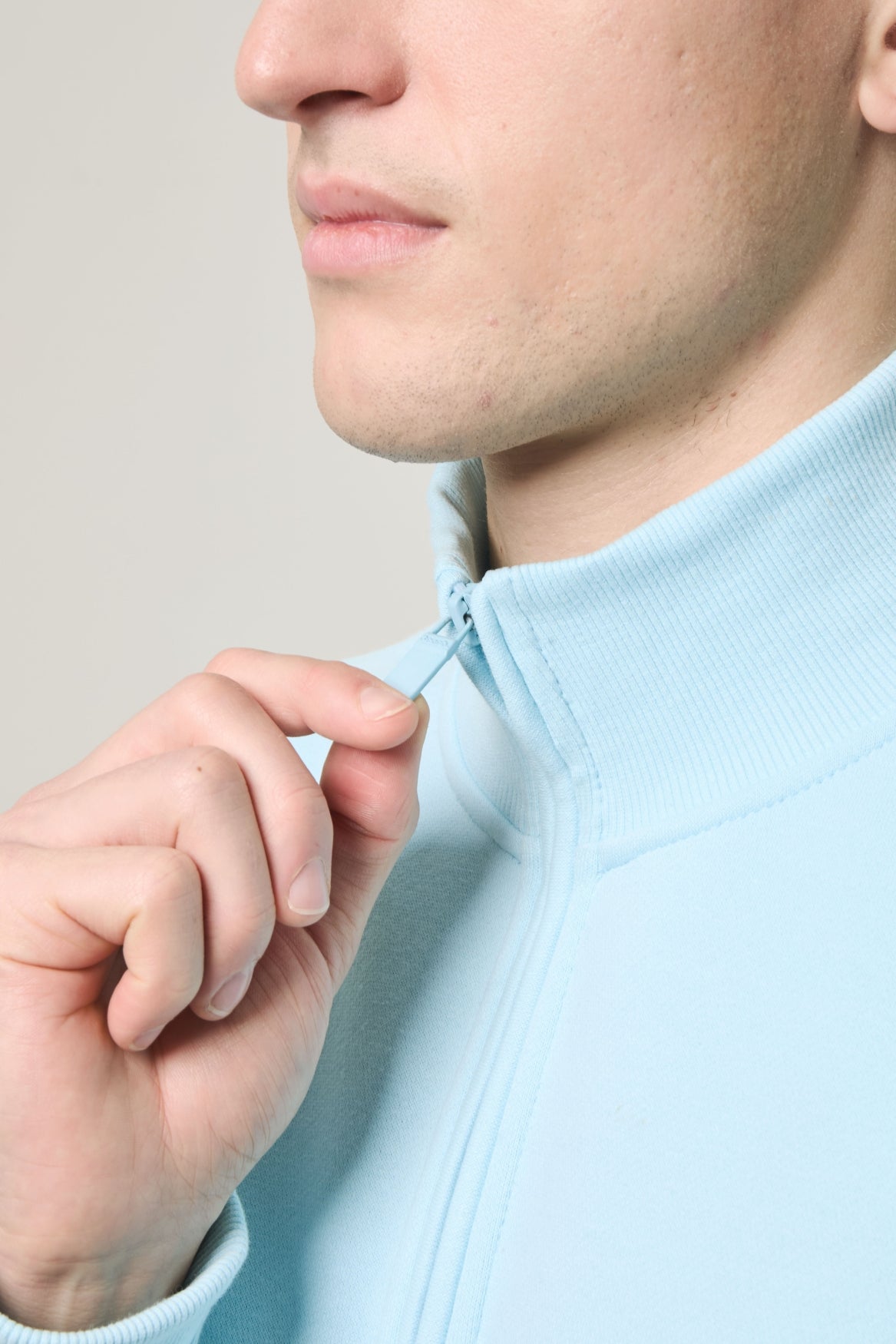 bench-plinth-sweatshirt-herren-ice-slim-fit-viertelzip image 4