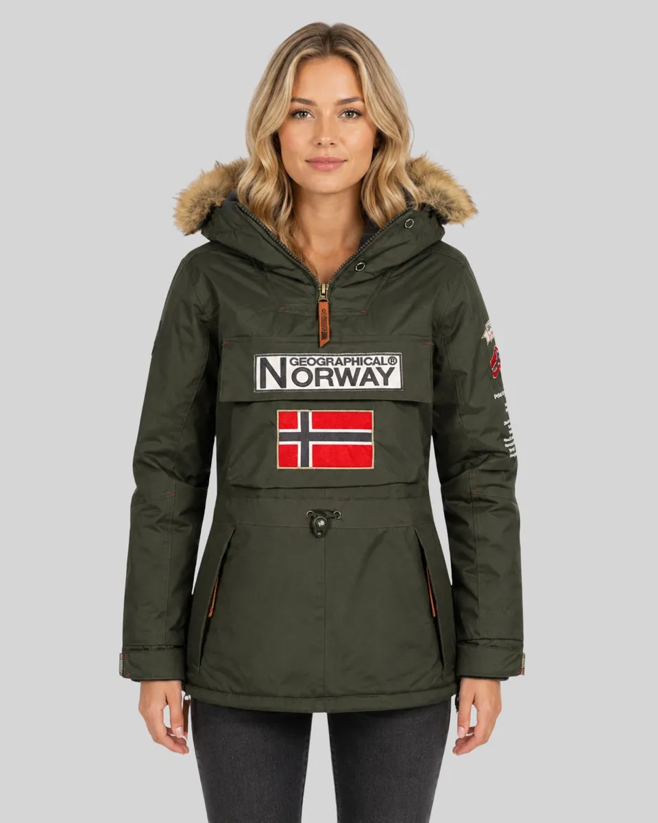 geographical-norway-bridget-damen-parka-winterjacke-kaki image 1
