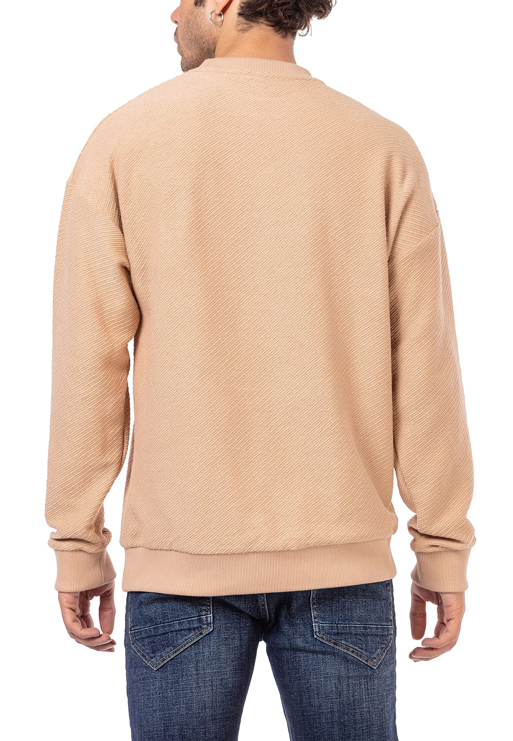 redbridge-strick-pullover-herren-rundhals-sweatshirt-grau image 4