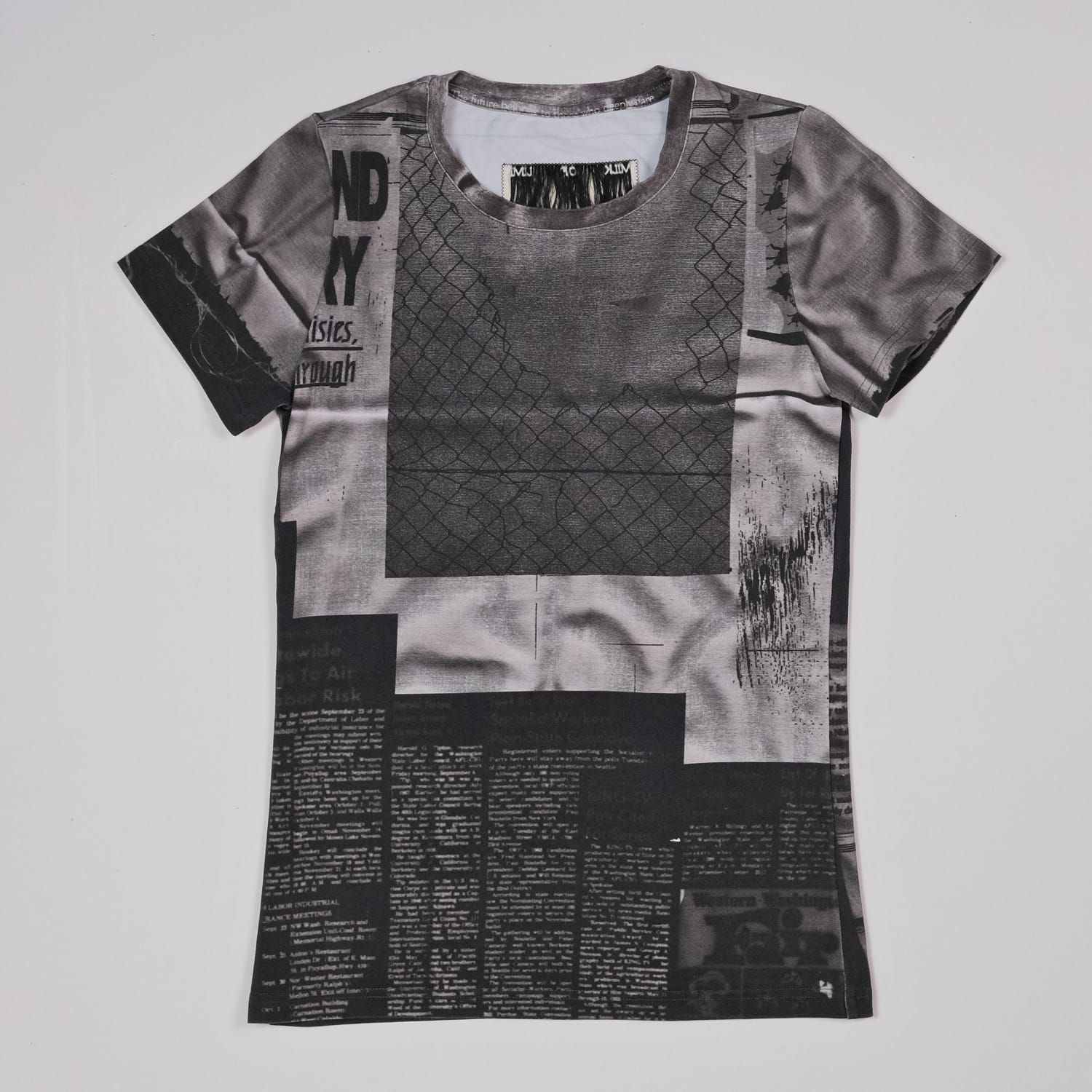 milk-of-lime-newspaper-babytee-t-shirt-zeitungsprint image 1
