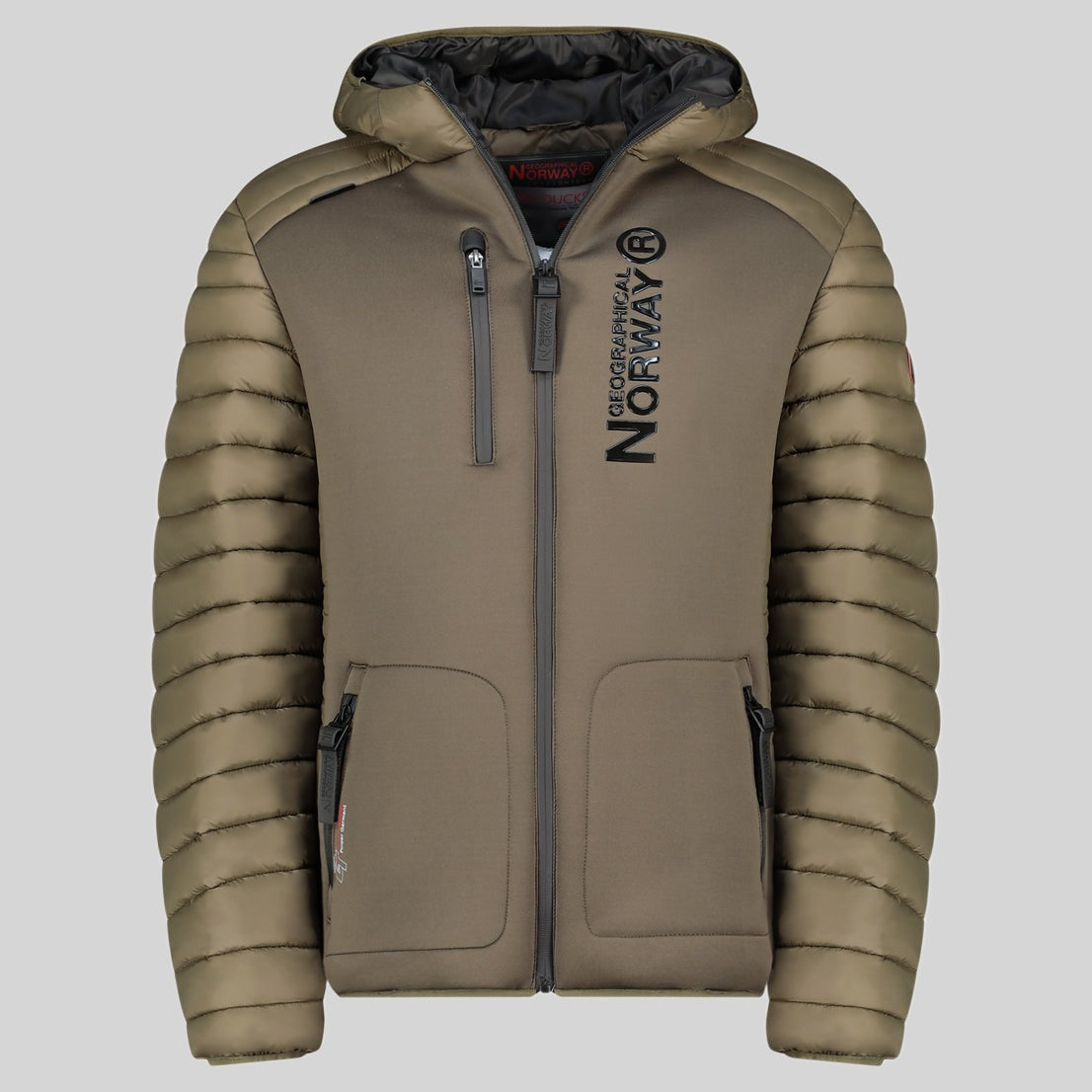 geographical-norway-briwood-herren-steppjacke-schwarz-mit-kapuze image 8