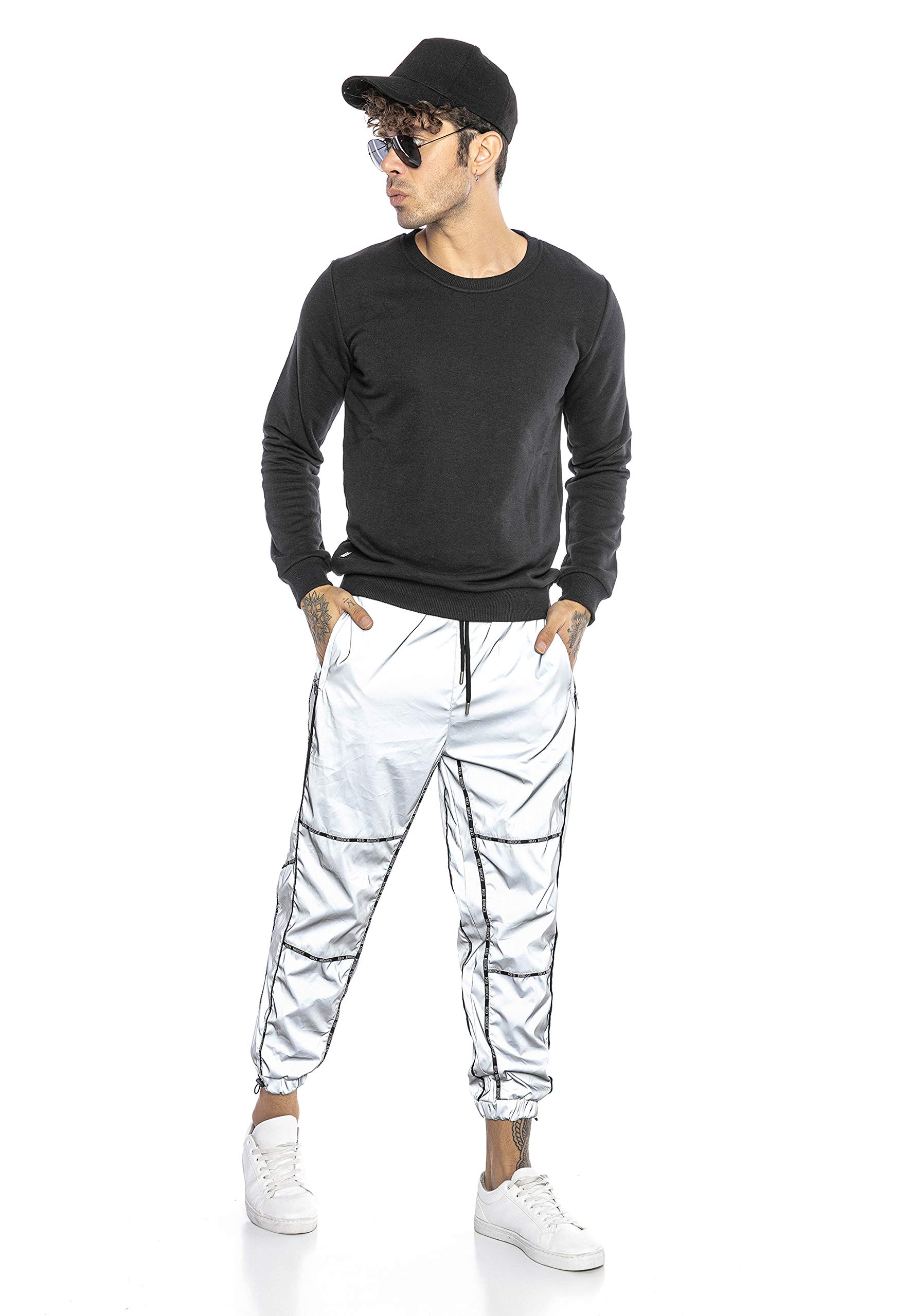 redbridge-hosen-silver-jogger-sweatpants-herren-polyester-regular image 8