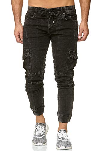 redbridge-jeans-m4208-herren-jogger-cargo-slim-schwarz image 6