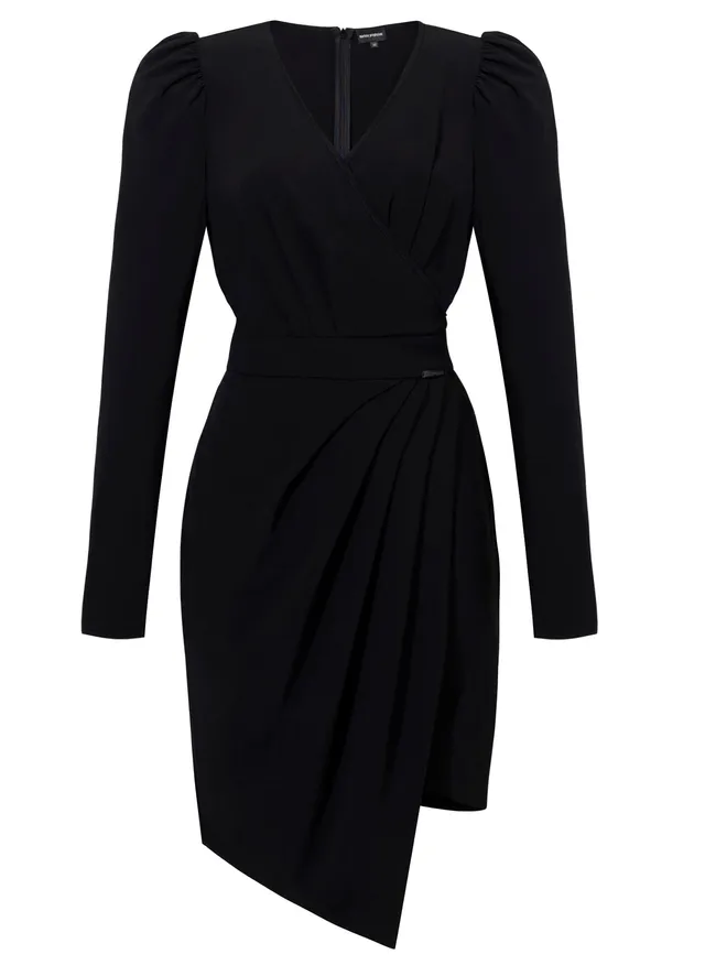 mariusz-przybylski-sukienki-wickelkleid-schwarz image 1