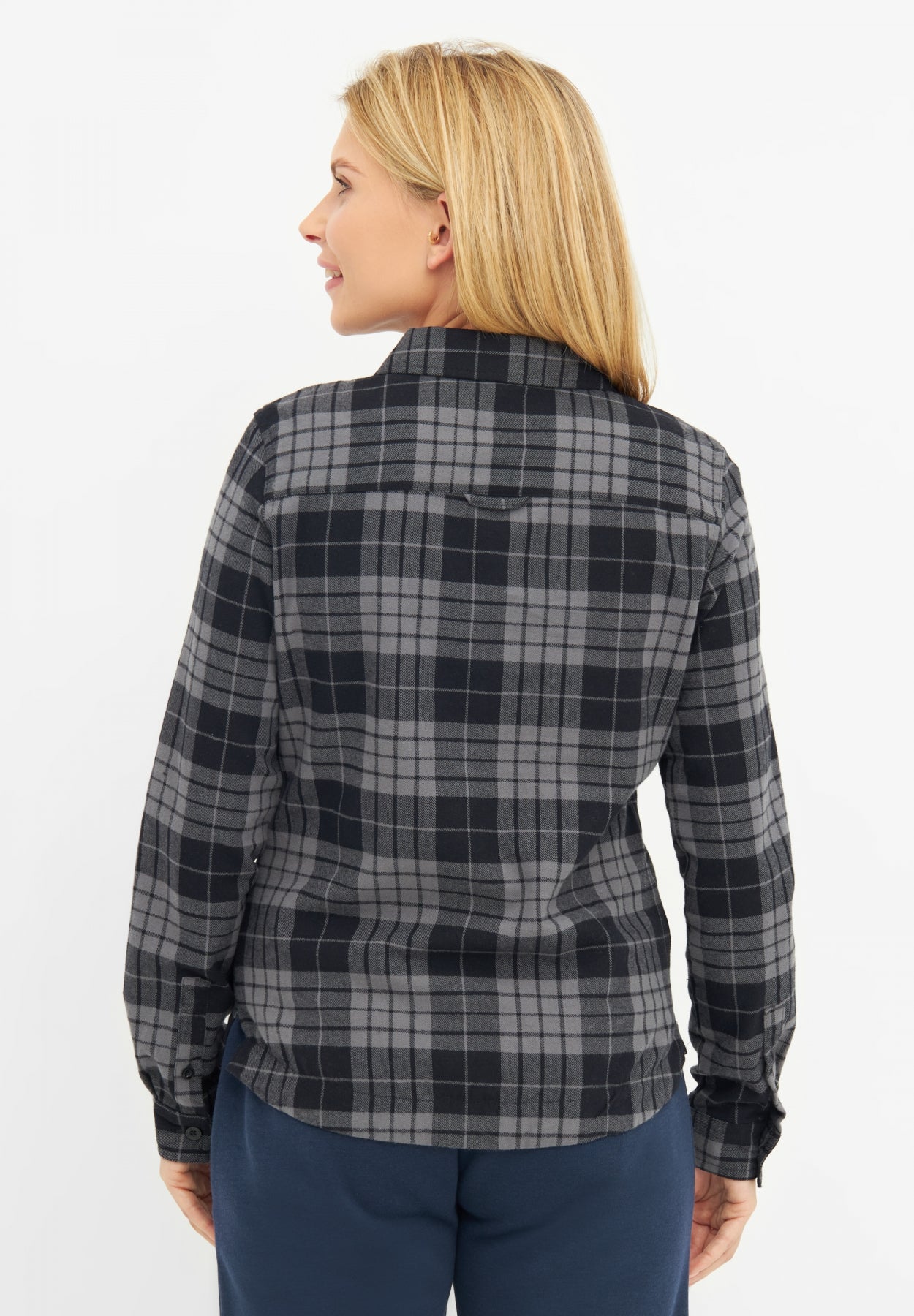 bench-carlowly-flanellbluse-damen-black-baumwolle image 3