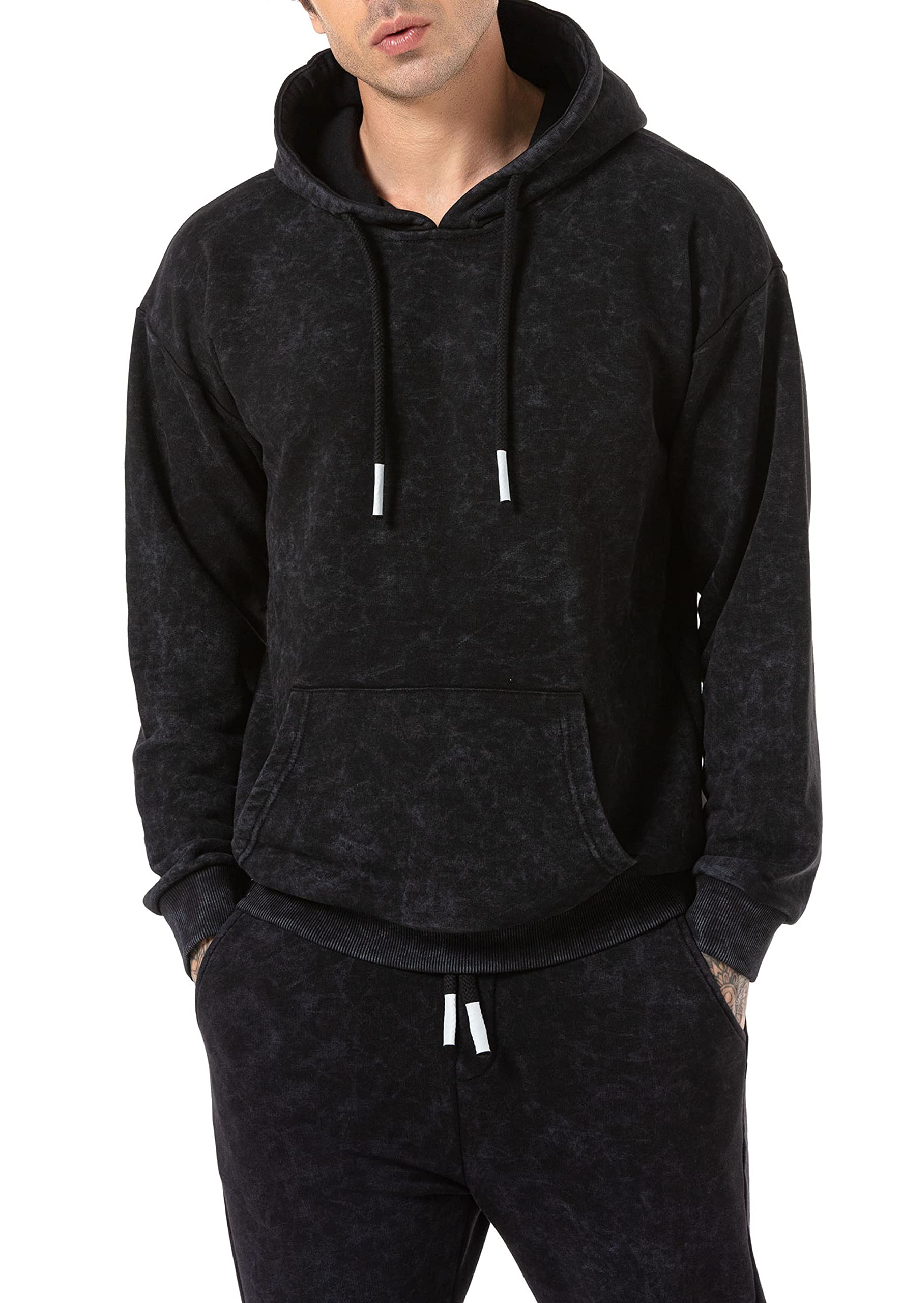redbridge-pullover-batik-hoodie-herren-blau-l-mit-kapuze image 3