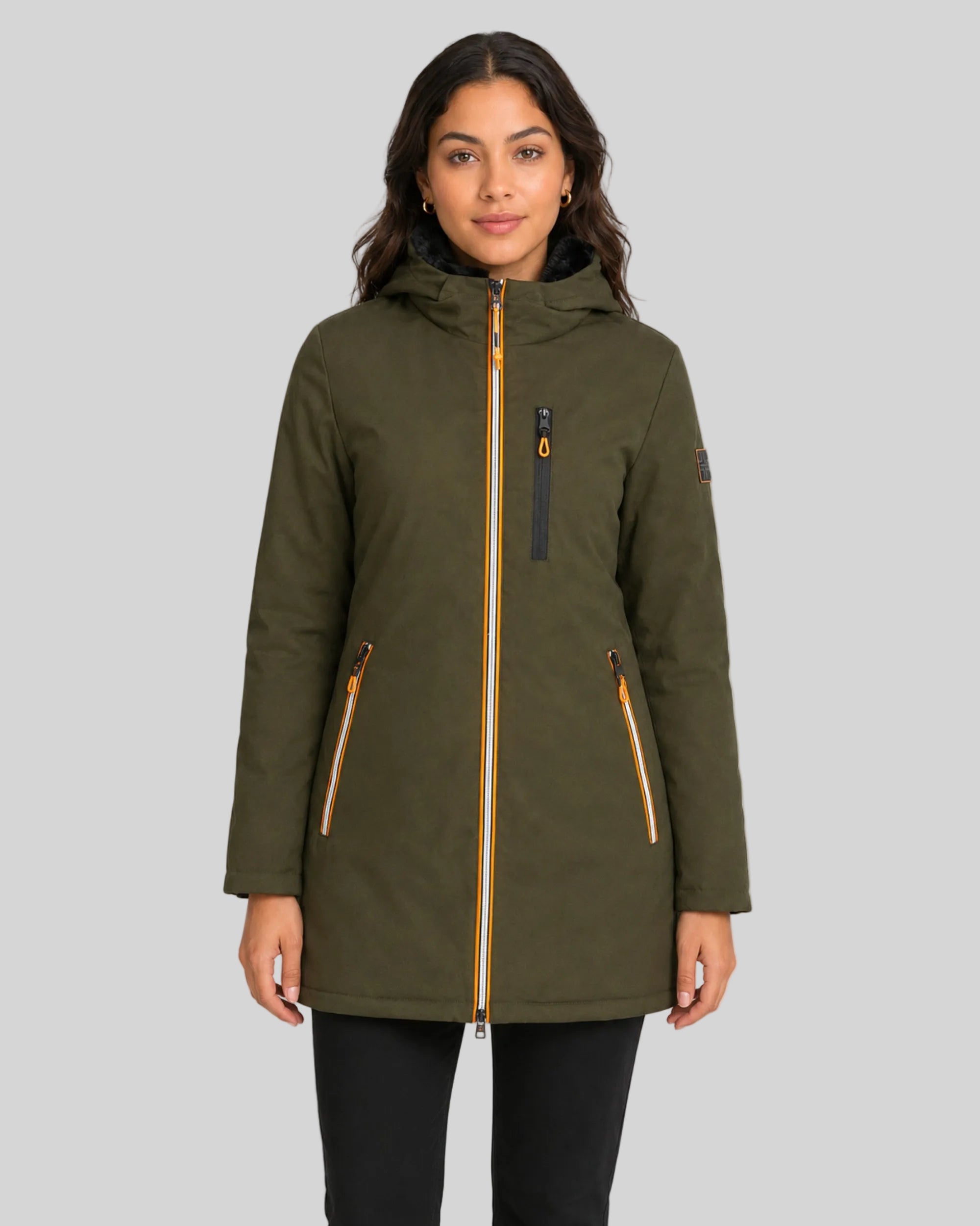 geographical-norway-cassim-damen-parka-khaki-winter image 1