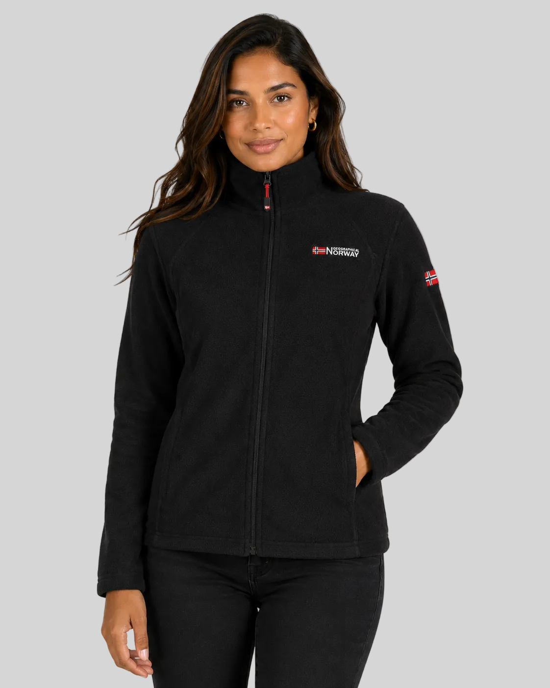geographical-norway-tug-fz-damen-fleecejacke-schwarz image 1