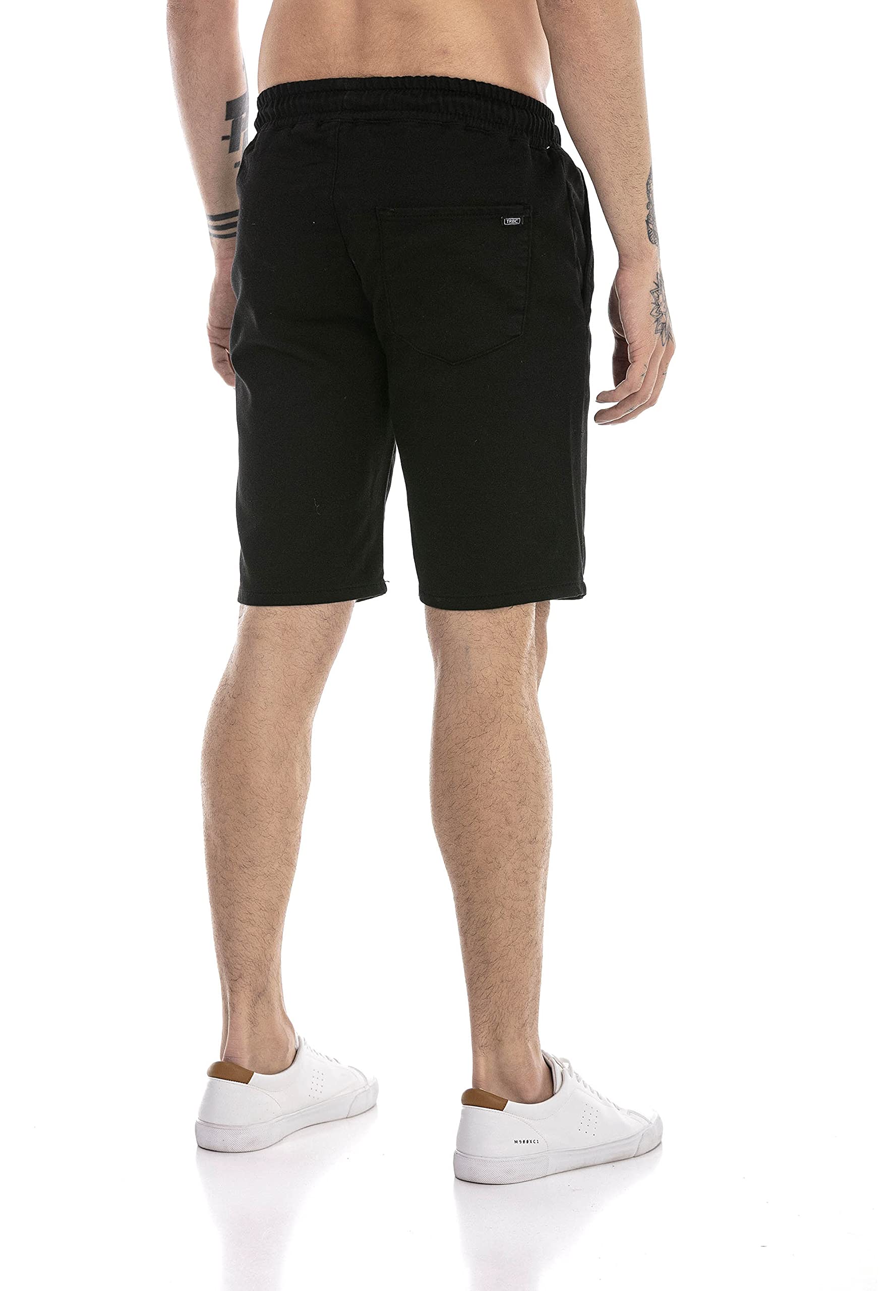 redbridge-shorts-herren-sweat-bermuda-kurze-hose-schwarz image 5