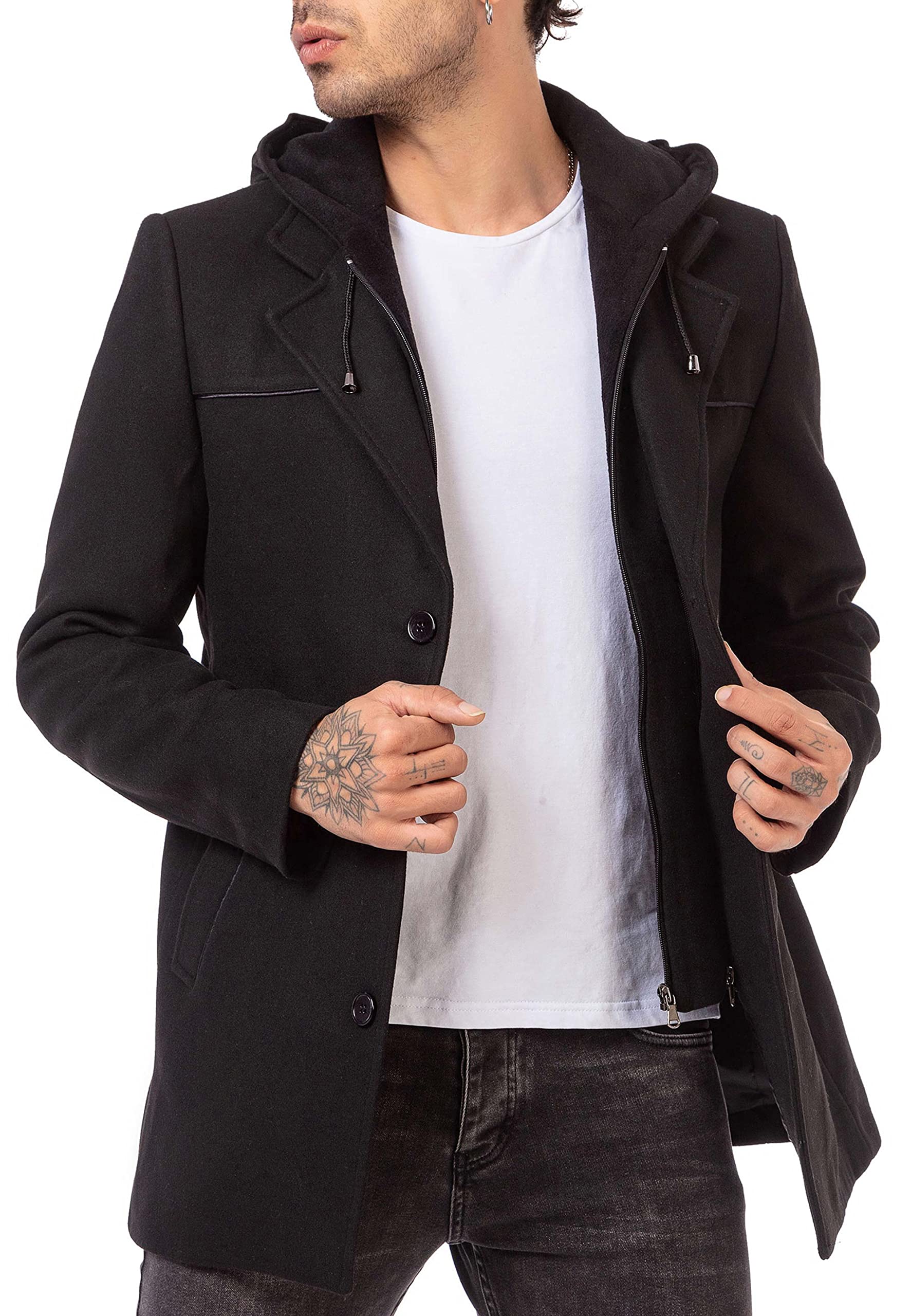 redbridge-mantel-herren-trenchcoat-mit-kapuze-elegant image 8