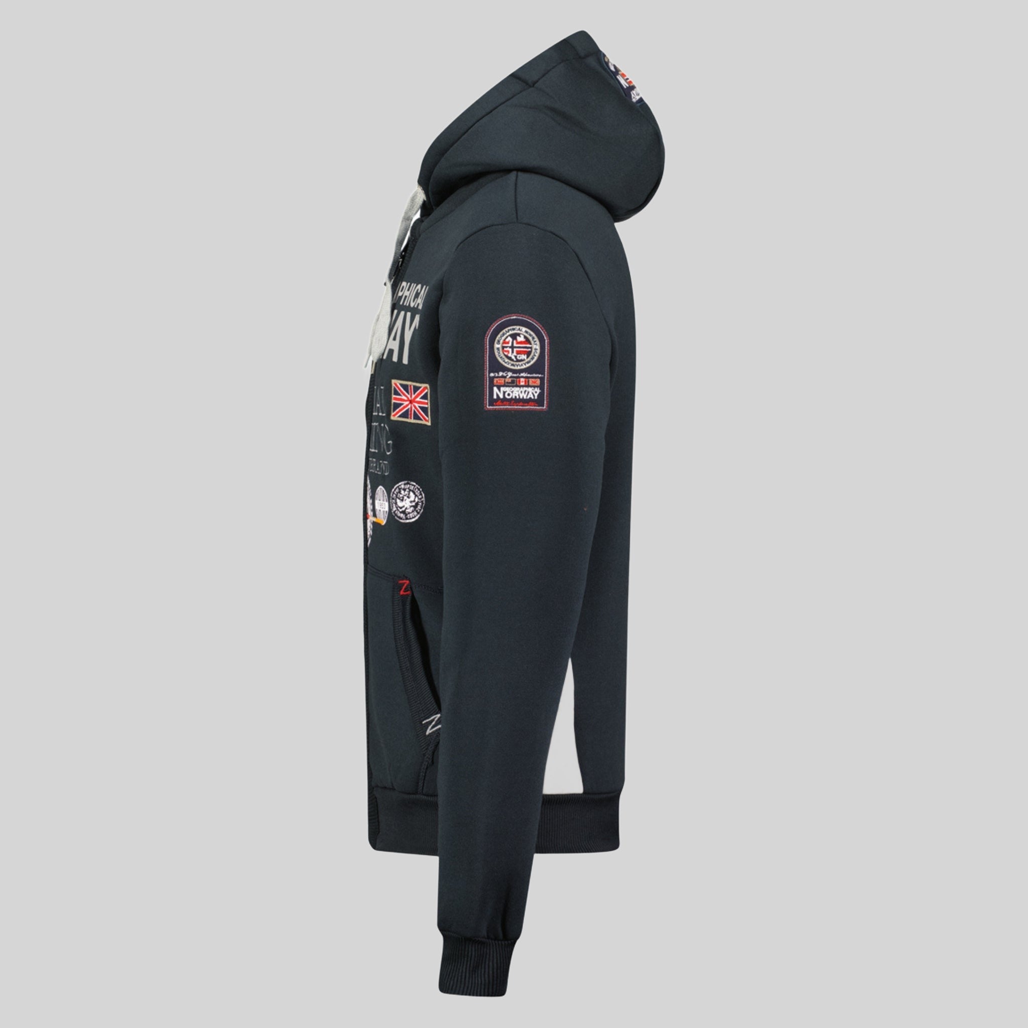 geographical-norway-gafont-herren-zip-hoodie-schwarz image 8