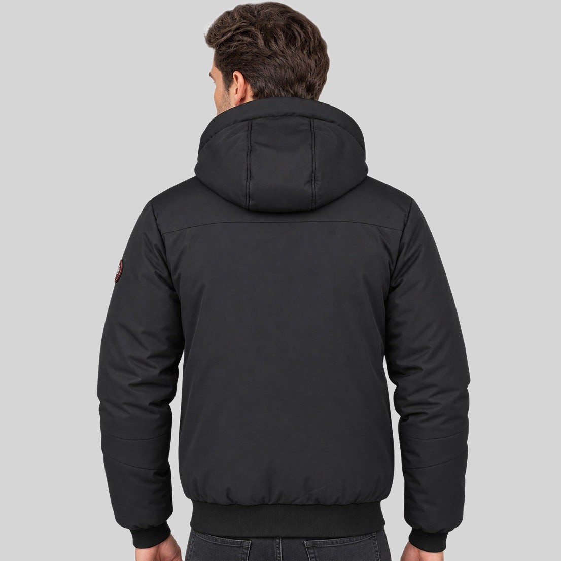 geographical-norway-blur-steppjacke-herren-schwarz-kapuze image 2