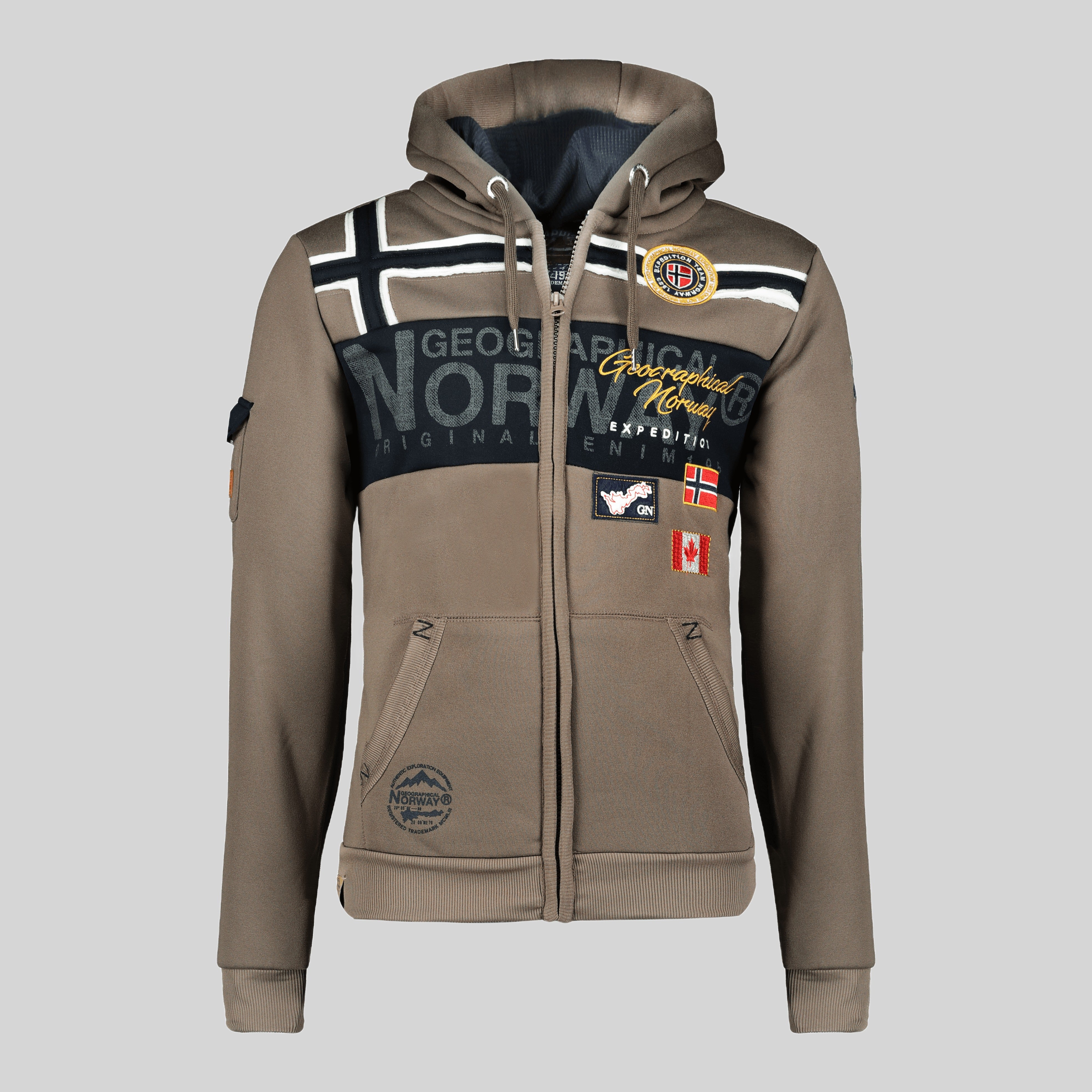 geographical-norway-garadock-hoodie-herren-schwarz-zip image 8