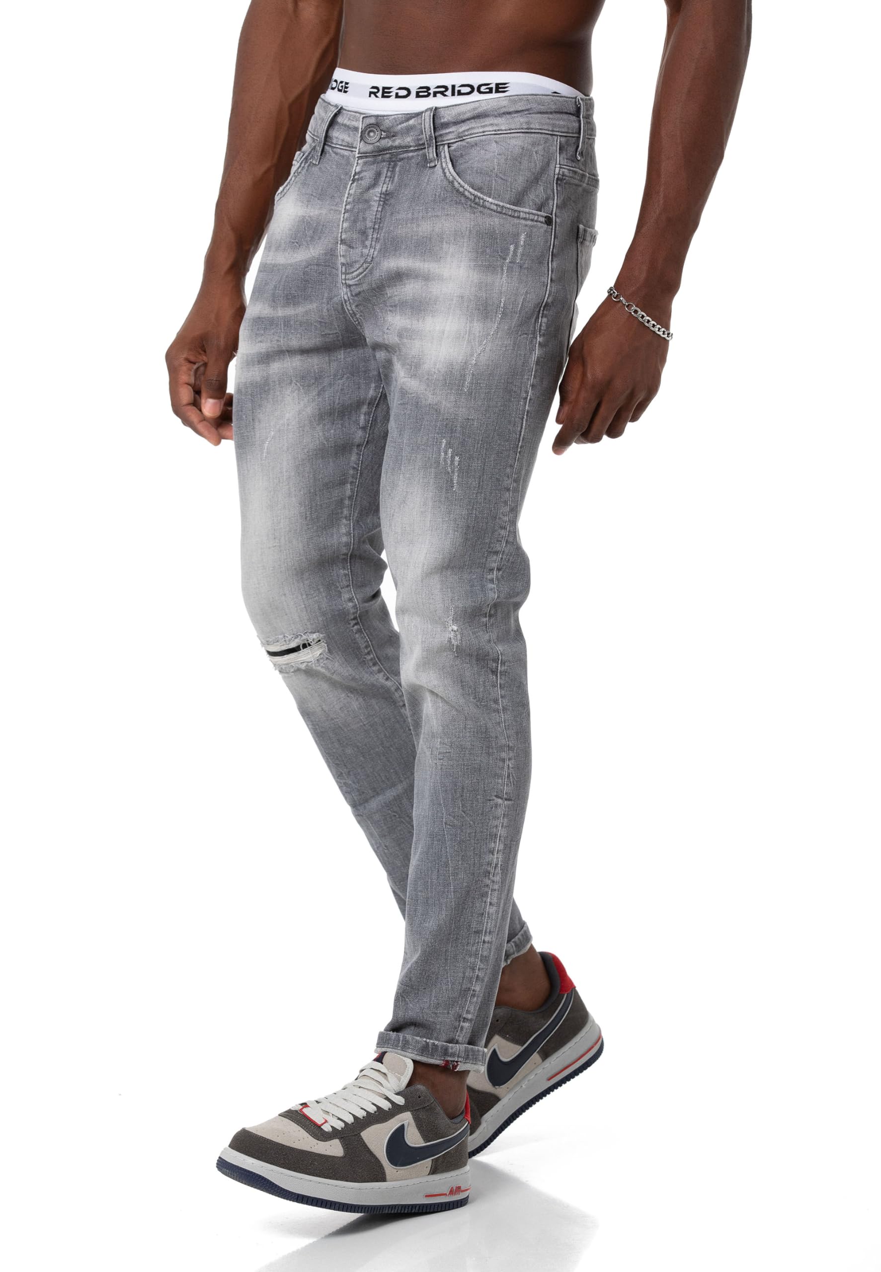redbridge-m4323-jeans-herren-destroyed-look-blau image 7