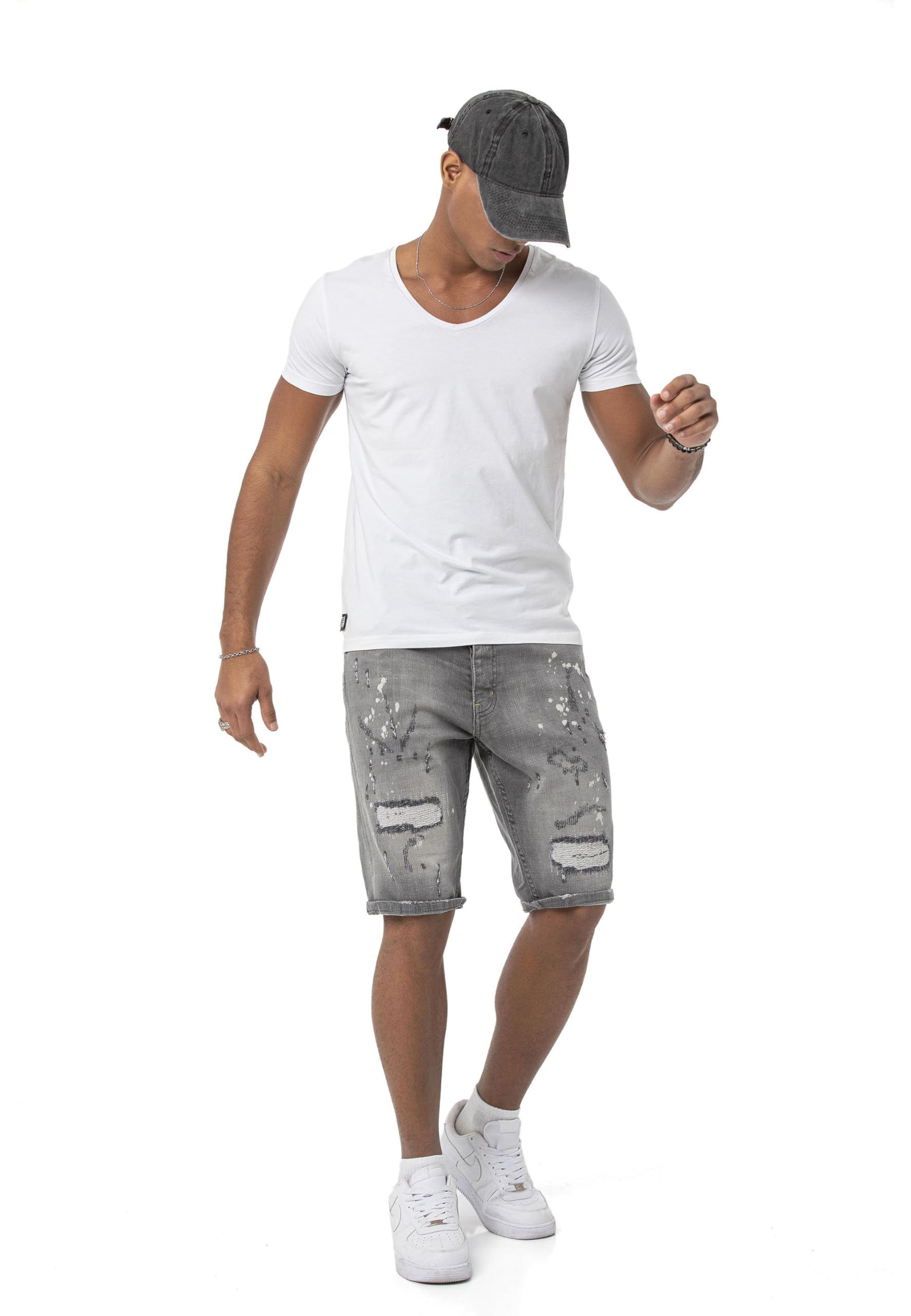 redbridge-m4896-jeans-shorts-herren-denim-destroyed image 7