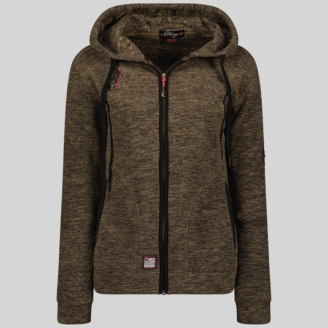 geographical-norway-twelve-damen-fleecejacke-schwarz-kapuze image 3
