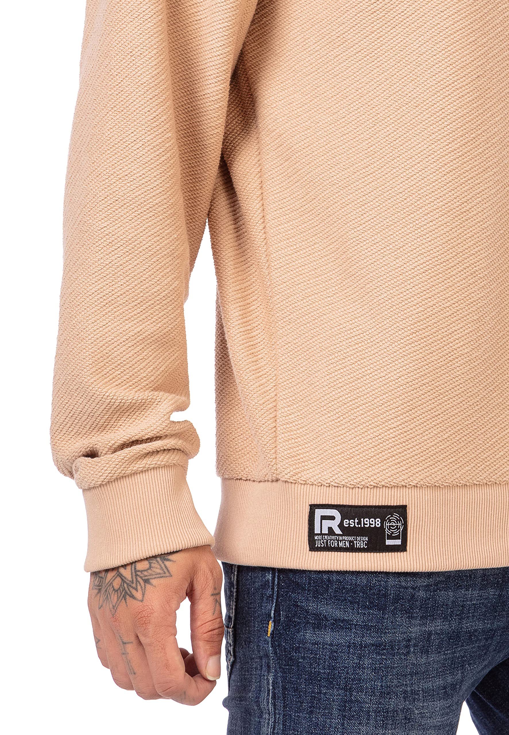 redbridge-strick-pullover-herren-rundhals-sweatshirt-grau image 5