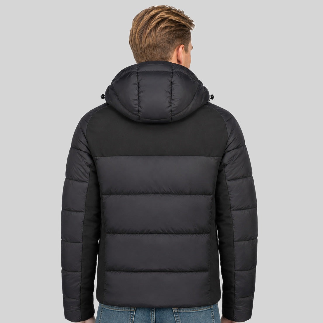 geographical-norway-bastian-herren-steppjacke-schwarz-kurze-form image 2