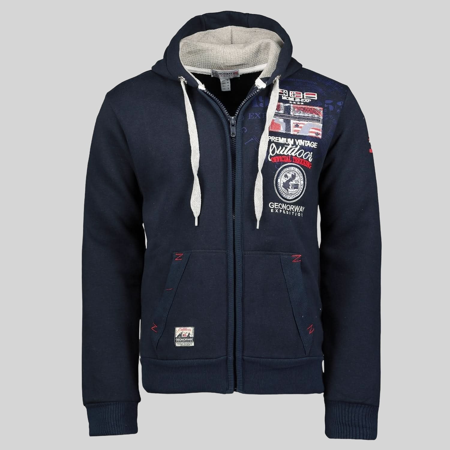 geographical-norway-gotham-herren-hoodie-half-zip-kapuzenpullover image 5