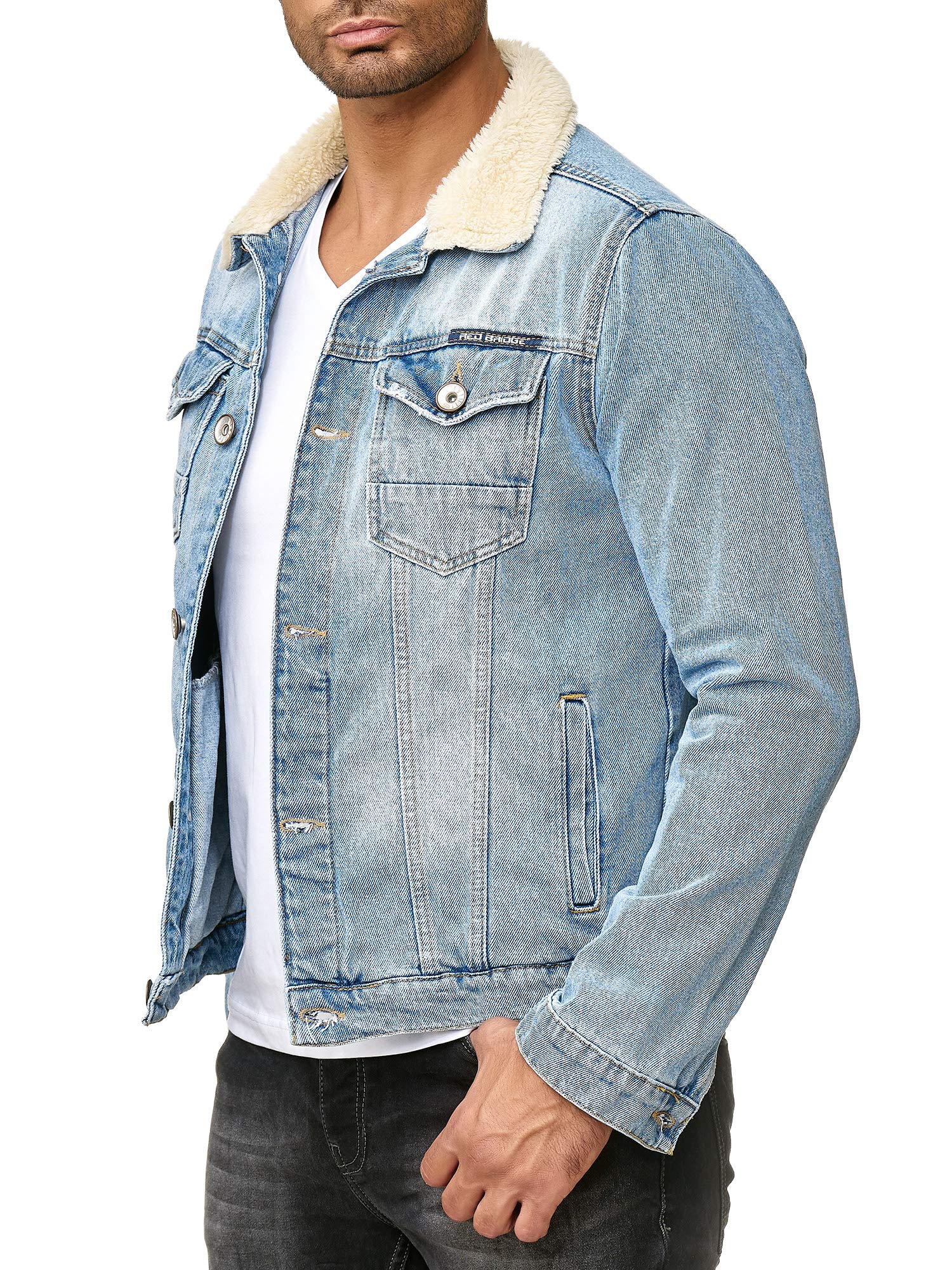 redbridge-jeansjacke-herren-trucker-sherpa-hellblau-xs image 2