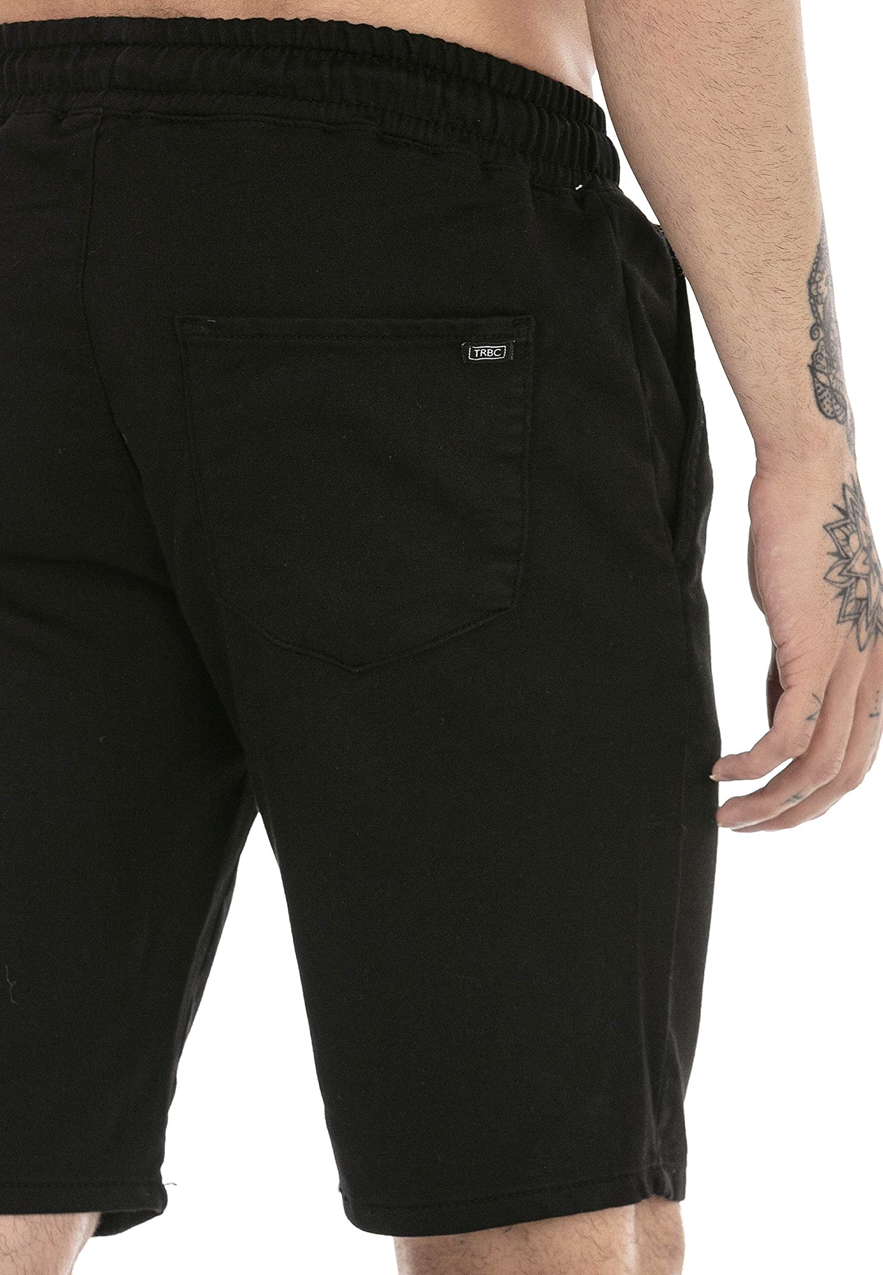 redbridge-shorts-herren-sweat-bermuda-kurze-hose-schwarz image 6