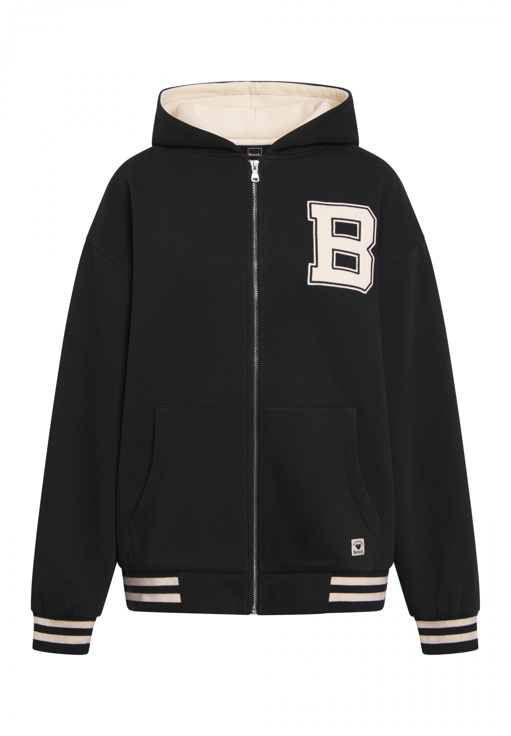 bench-kivik-damen-zip-hoodie-black-beauty-pristine image 1