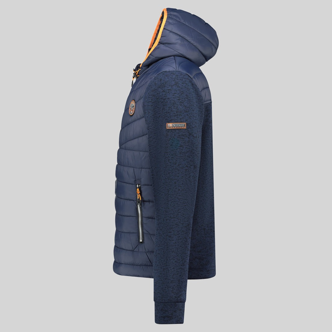 geographical-norway-ummos-fleecejacke-herren-marine-kapuze image 5