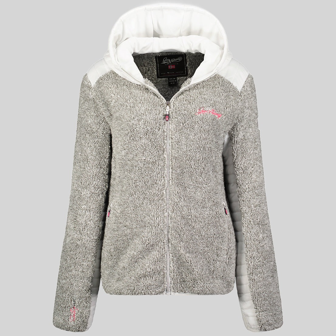 geographical-norway-theylor-fleecejacke-damen-marine-kapuze image 1