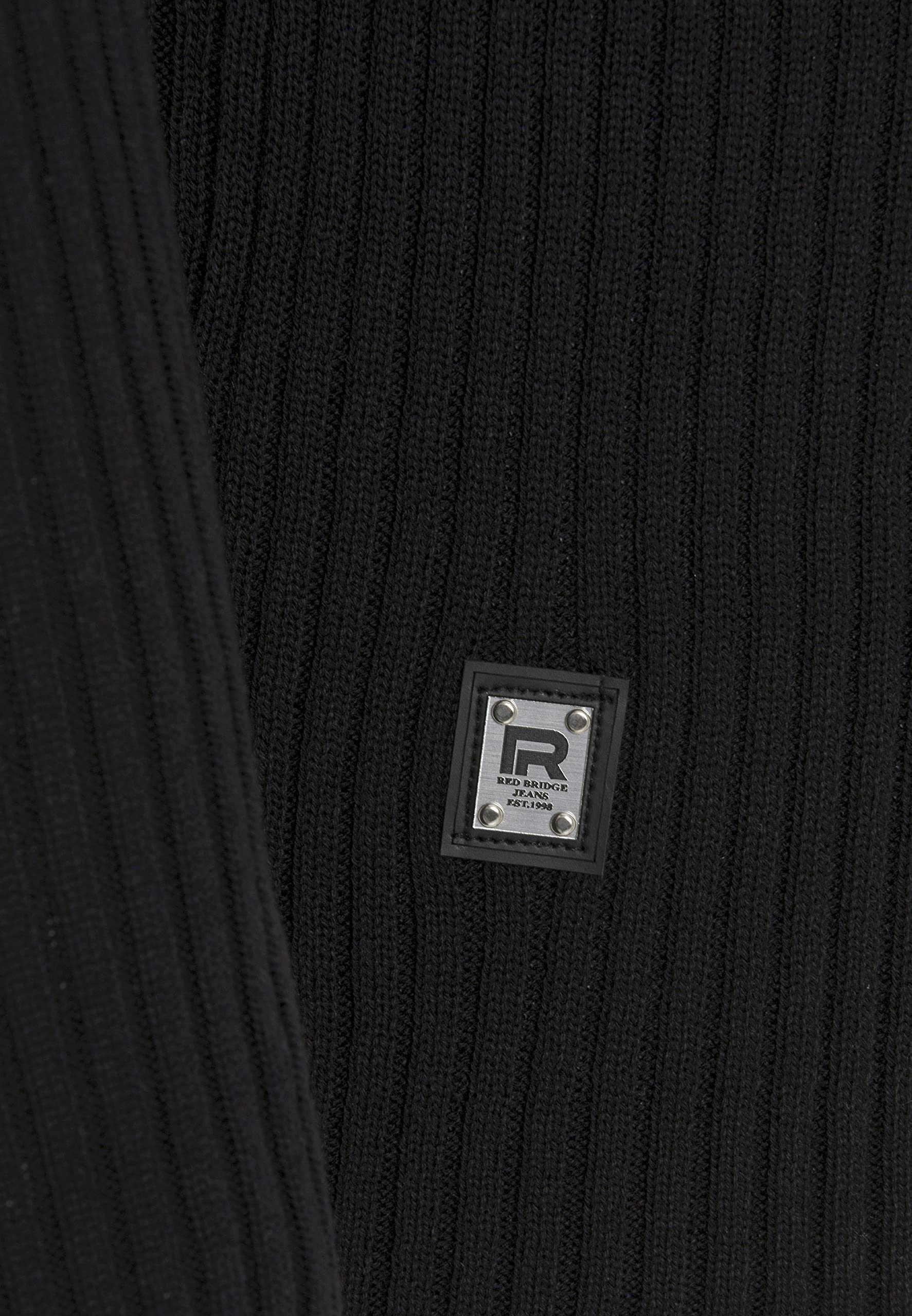 redbridge-rollkragenpullover-herren-strick-schwarz image 8
