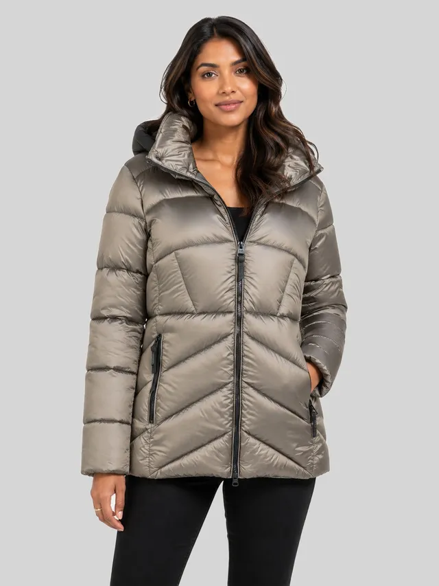 geographical-norway-blanche-short-blouson-hellgrau-winterjacke-kurz image 1