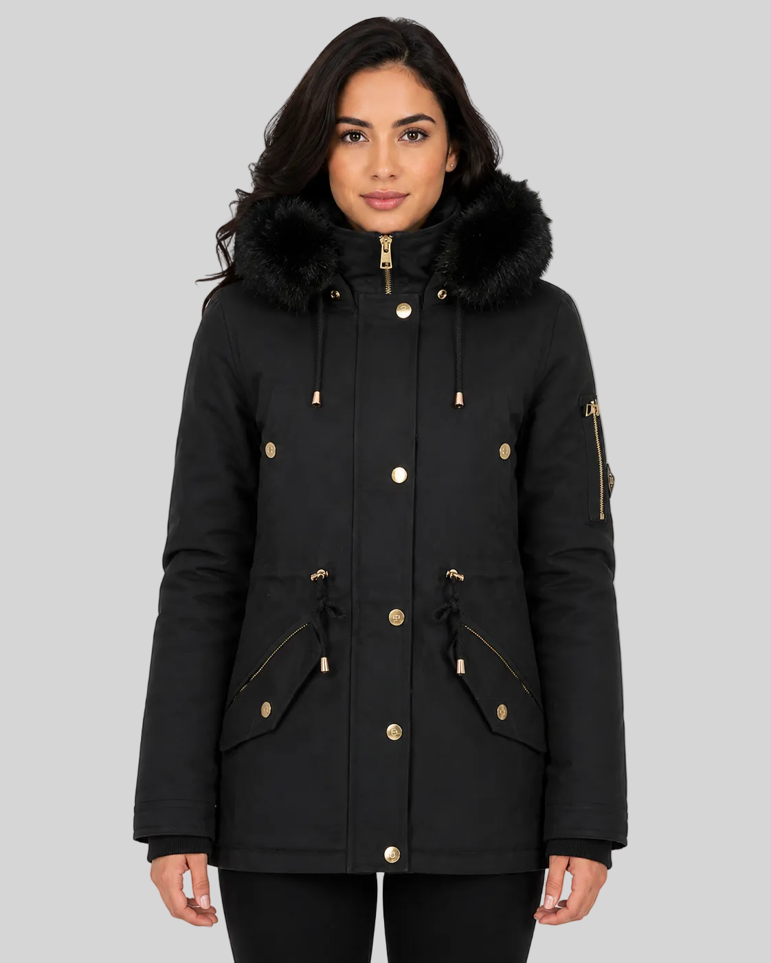 geographical-norway-boldina-parka-damen-marine-kunstfell image 6