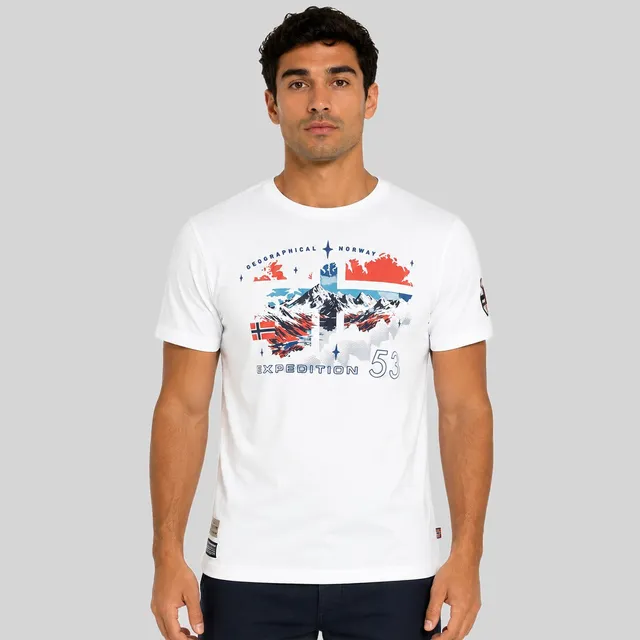 geographical-norway-j-stone-herren-t-shirt-wei-print image 1