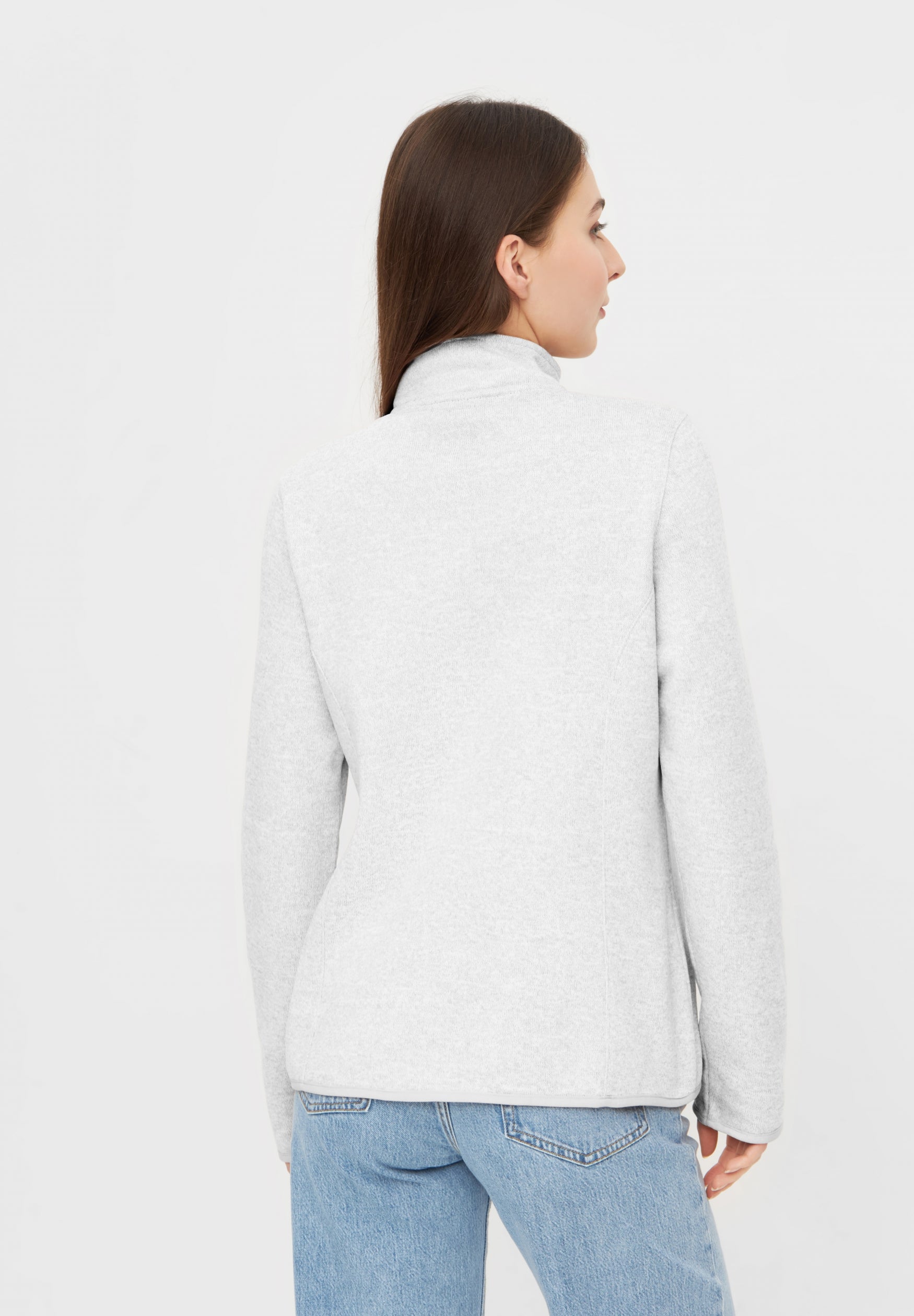 bench-reykja-strickfleece-jacke-damen-rose-smoke-regular-fit image 7