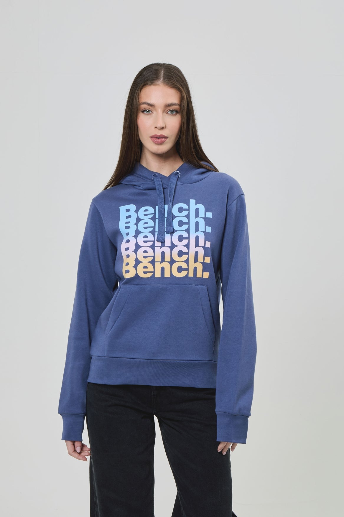 bench-auna-hoodie-damen-dusky-blue-baumwolle image 2