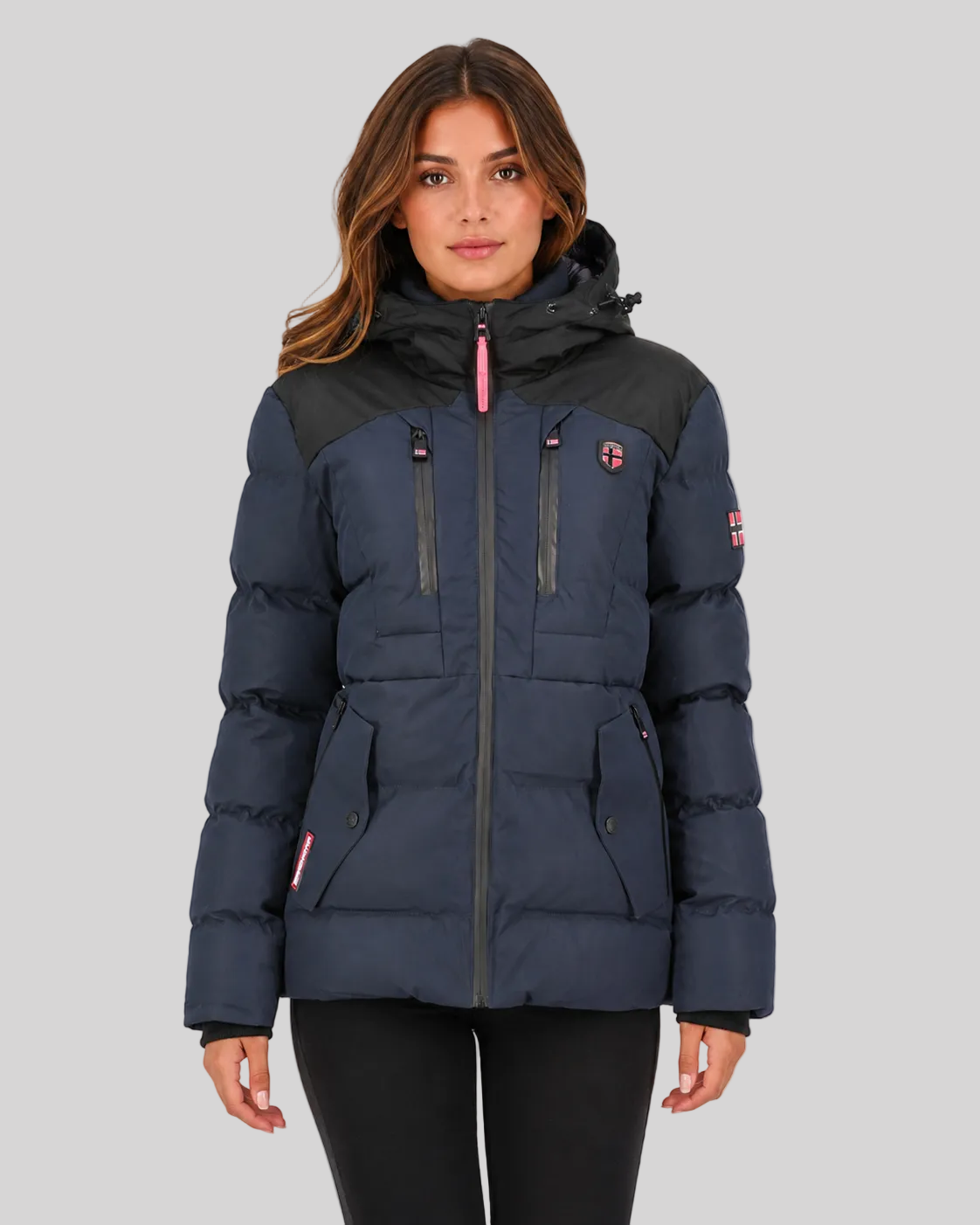 geographical-norway-cachot-damen-parka-schwarz-winter image 6