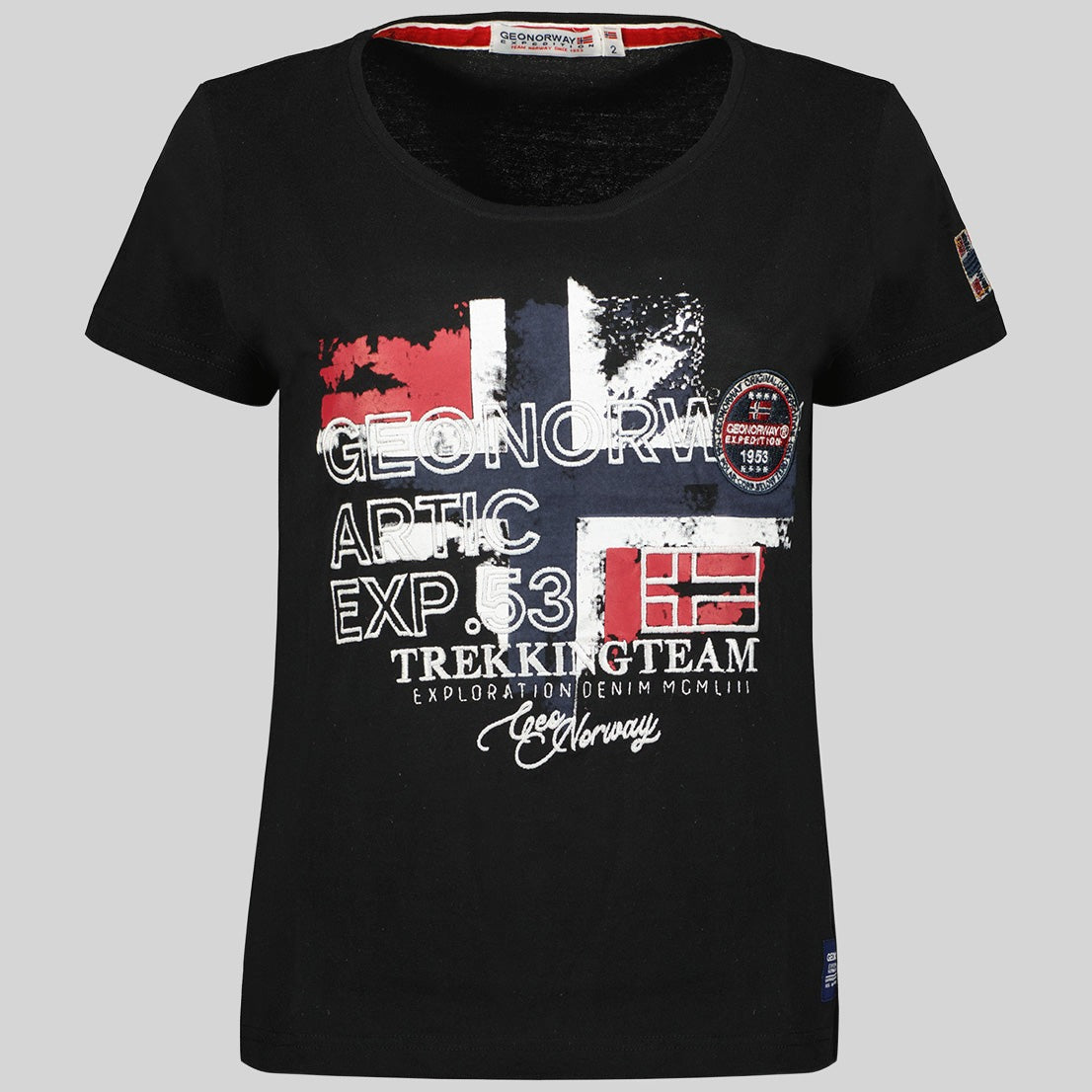 geographical-norway-jarry-t-shirt-damen-schwarz-kurzarm image 3